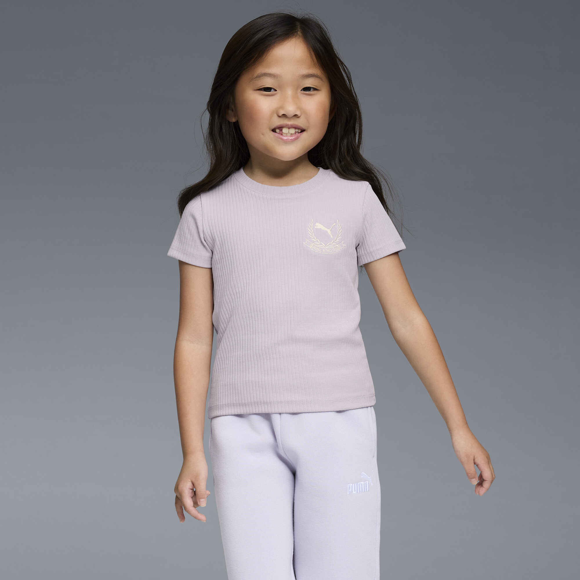 PUMA Class Pack Big Kids' Baby T-Shirt in Purple, Size L