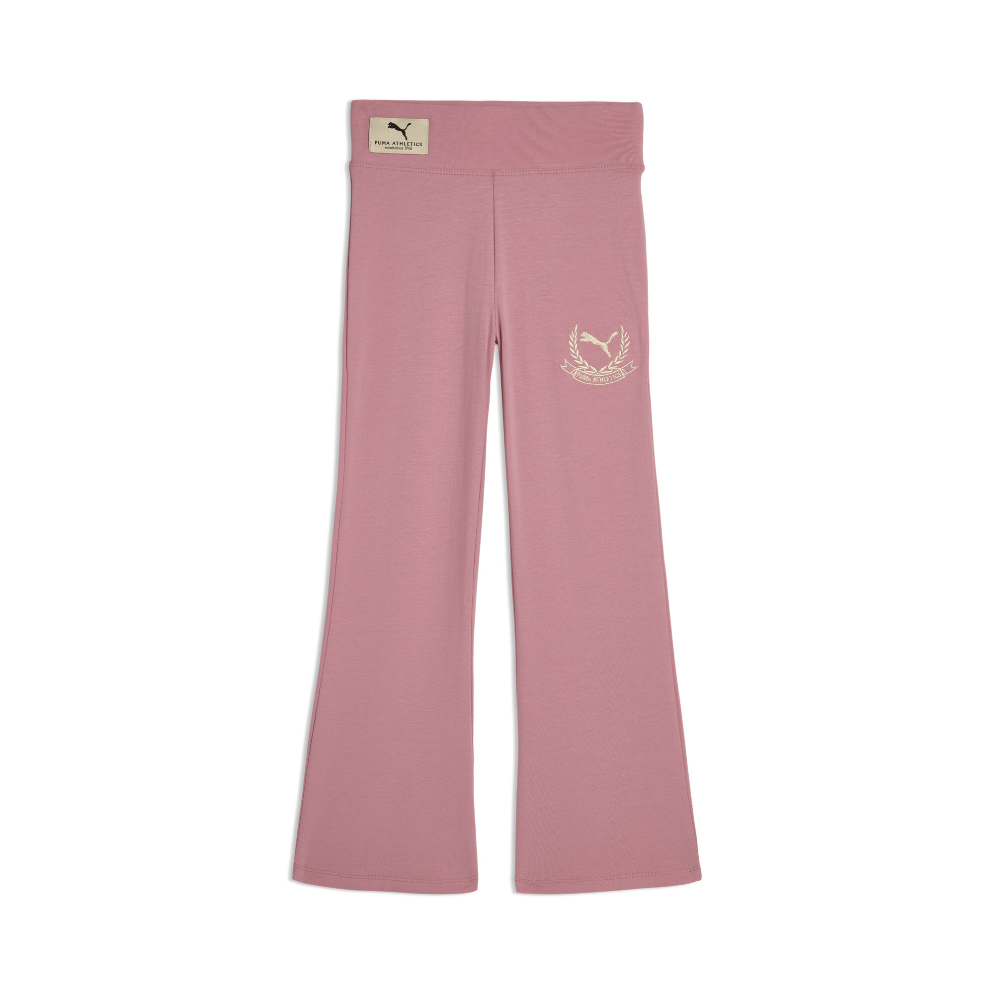 Puma Class Pack Big Kids' High Waist Flared Leggings In Pink