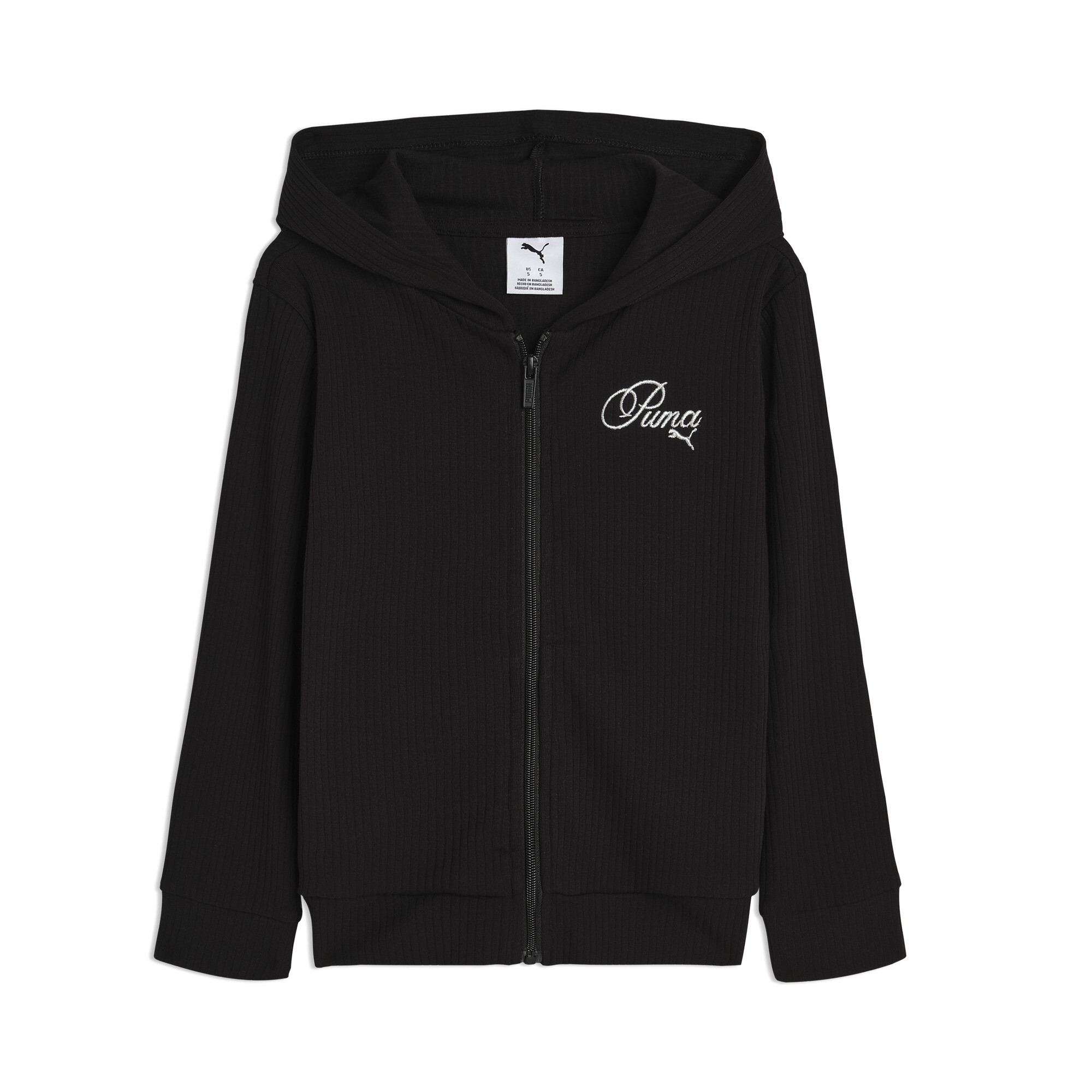 PUMA Bow Society Little Kids' Hoodie Shoes in Black, Size XS