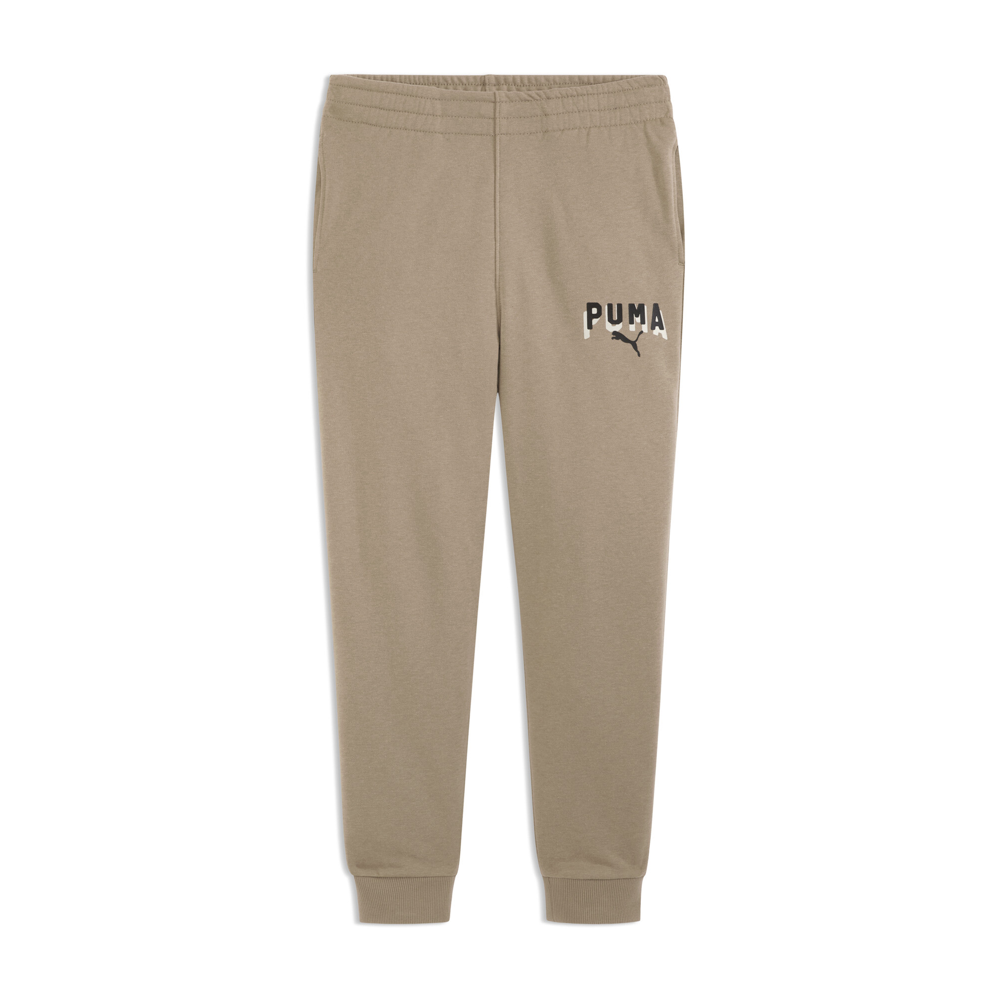 Puma Class Pack Little Kids' French Terry Joggers Pant In Brown