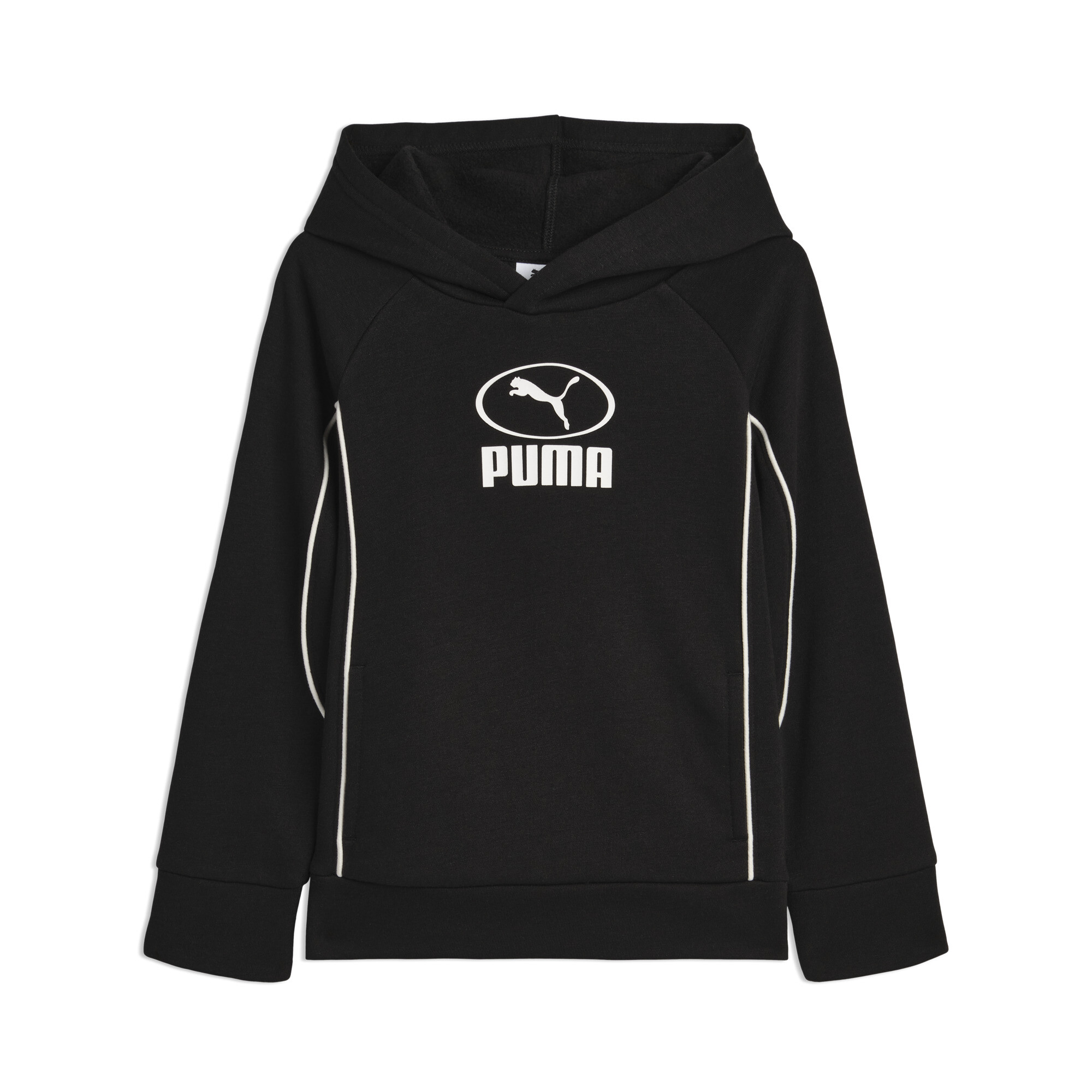 Puma Sport Pack Big Kids' Fleece Hoodie In Black