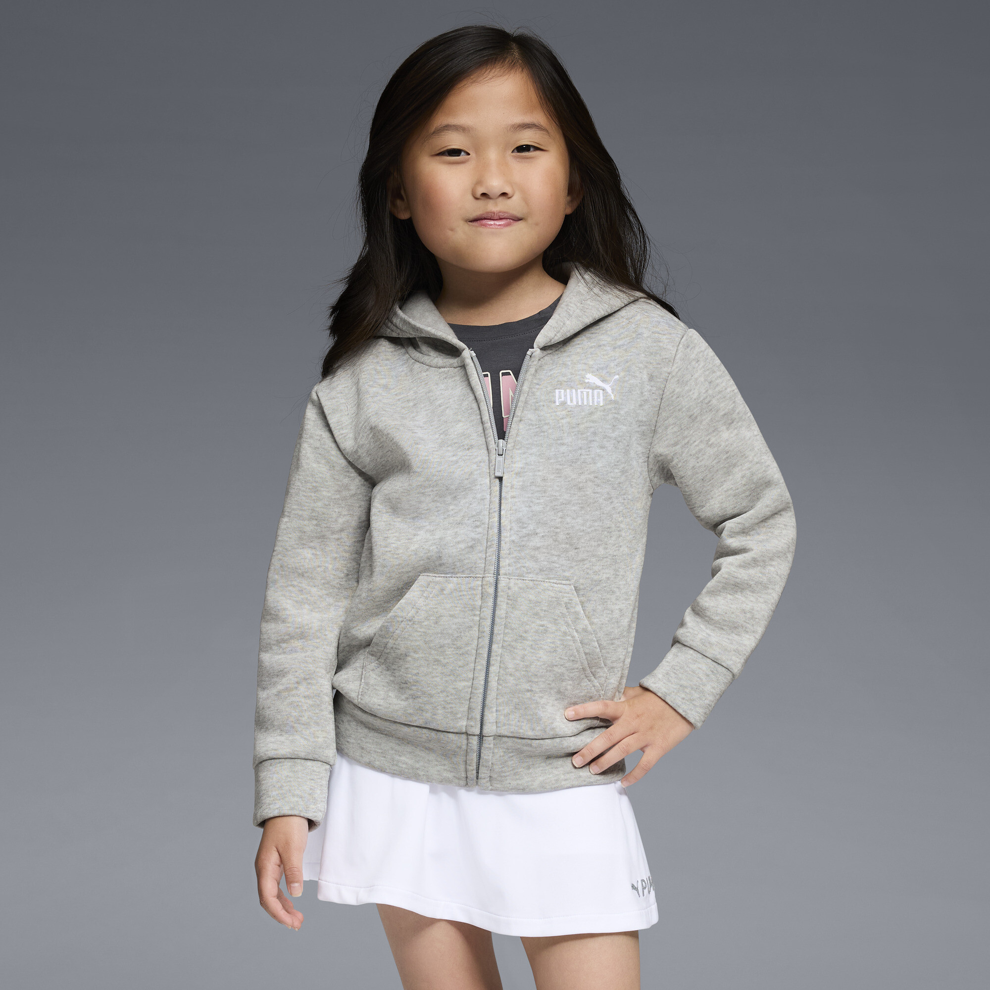 PUMA Essentials Basics Spun Poly Fleece Pullover Hoodie (Youth)