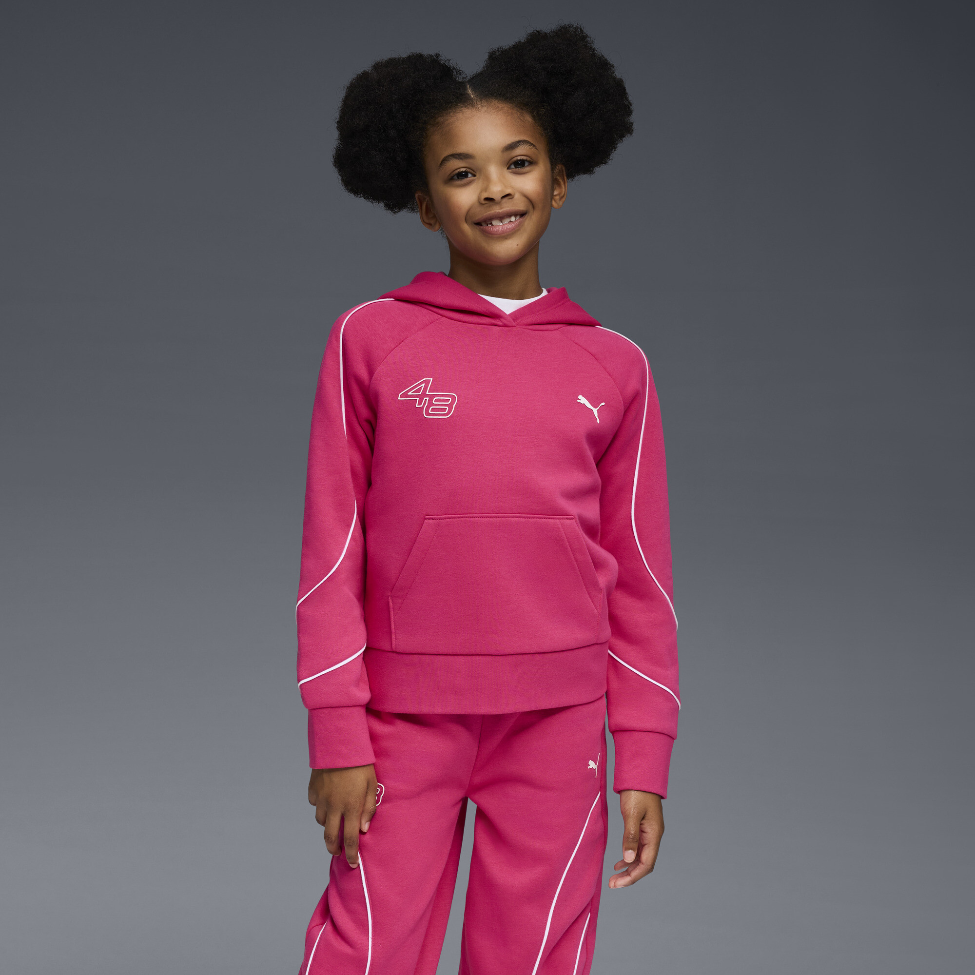 PUMA Star Drive Big Kids' Fleece Hoodie in Pink, Size XL