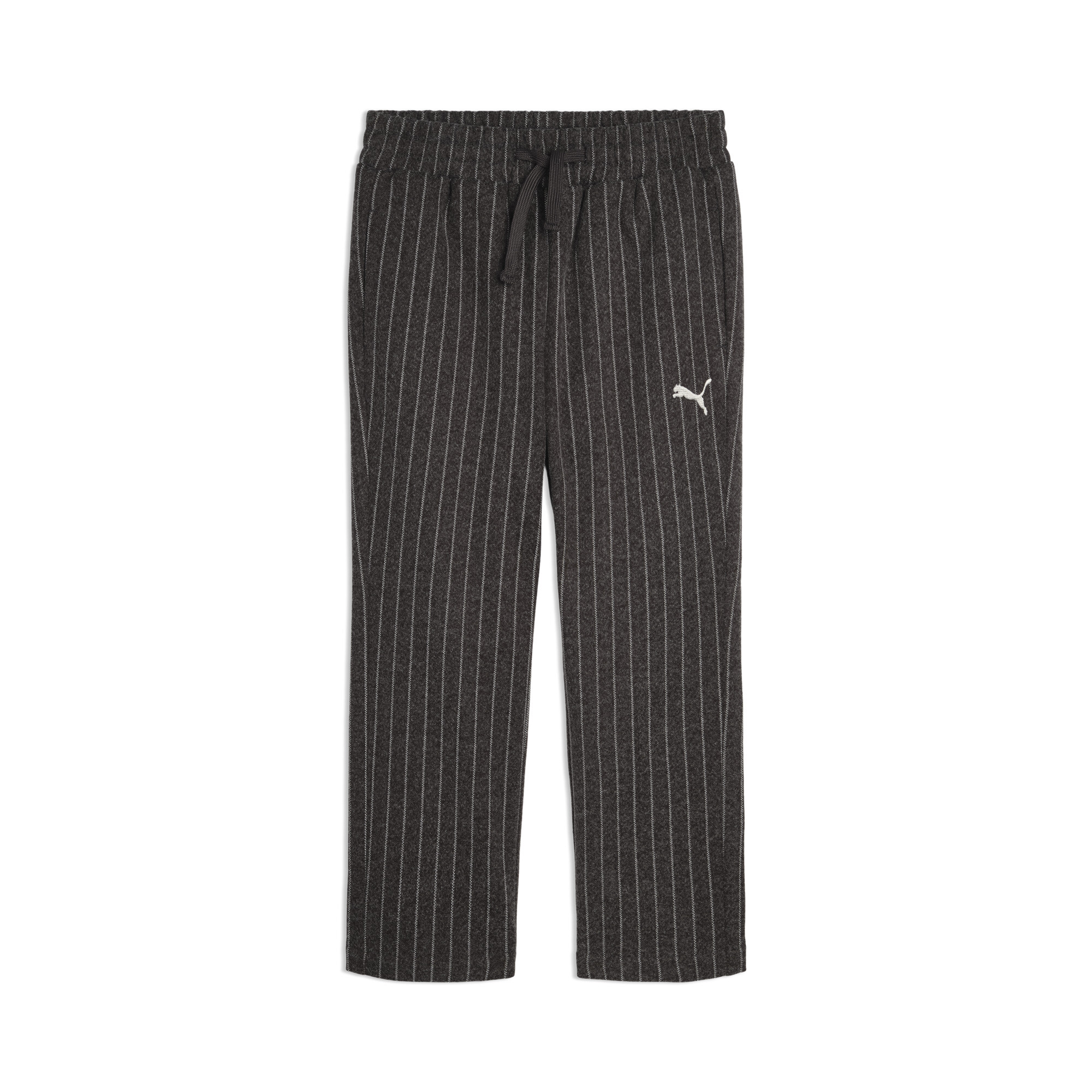 Puma Class Pack Big Kids' Faux Wool Tapered Pants In Gray