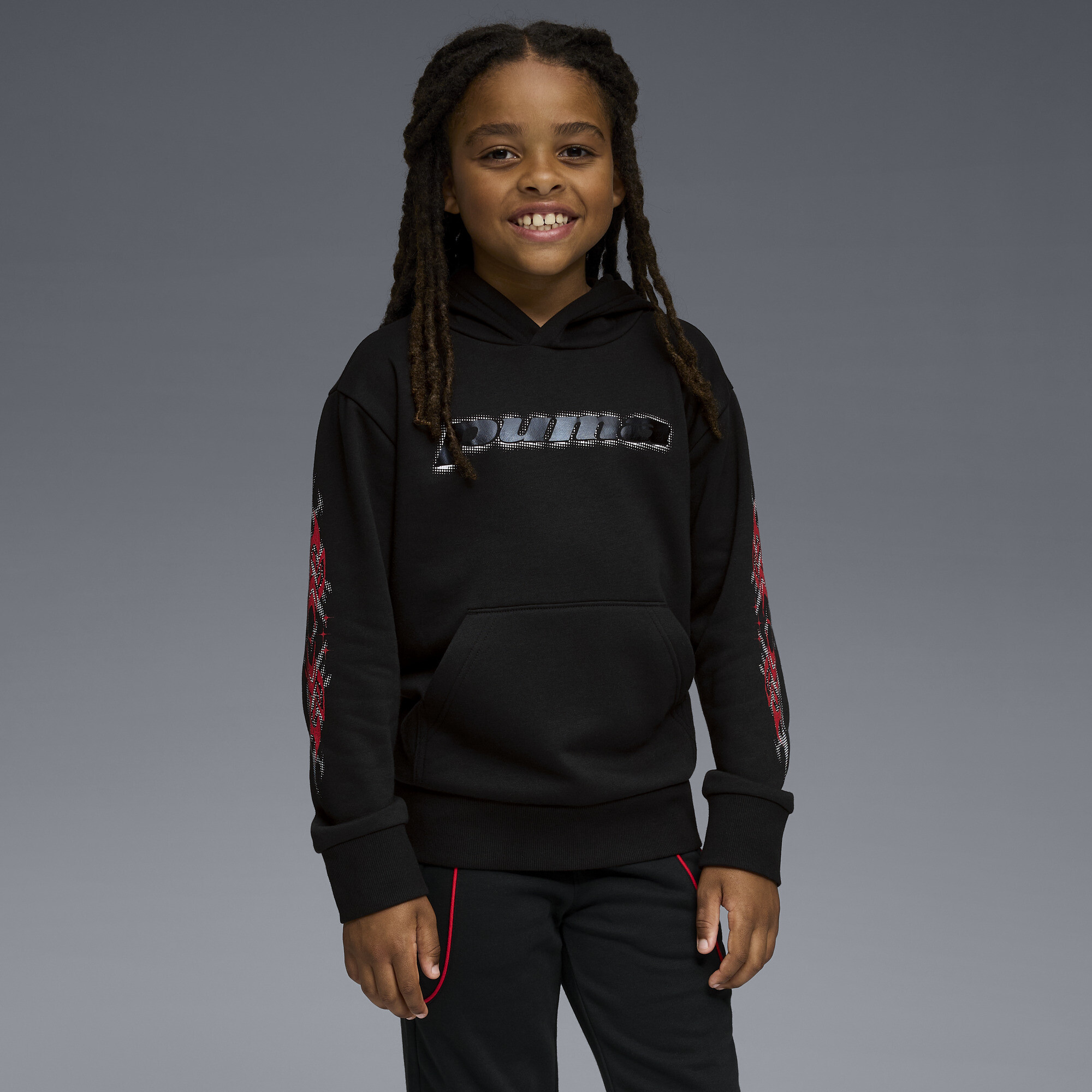 PUMA Essentials Big Kids' Fleece Hoodie in Black, Size S