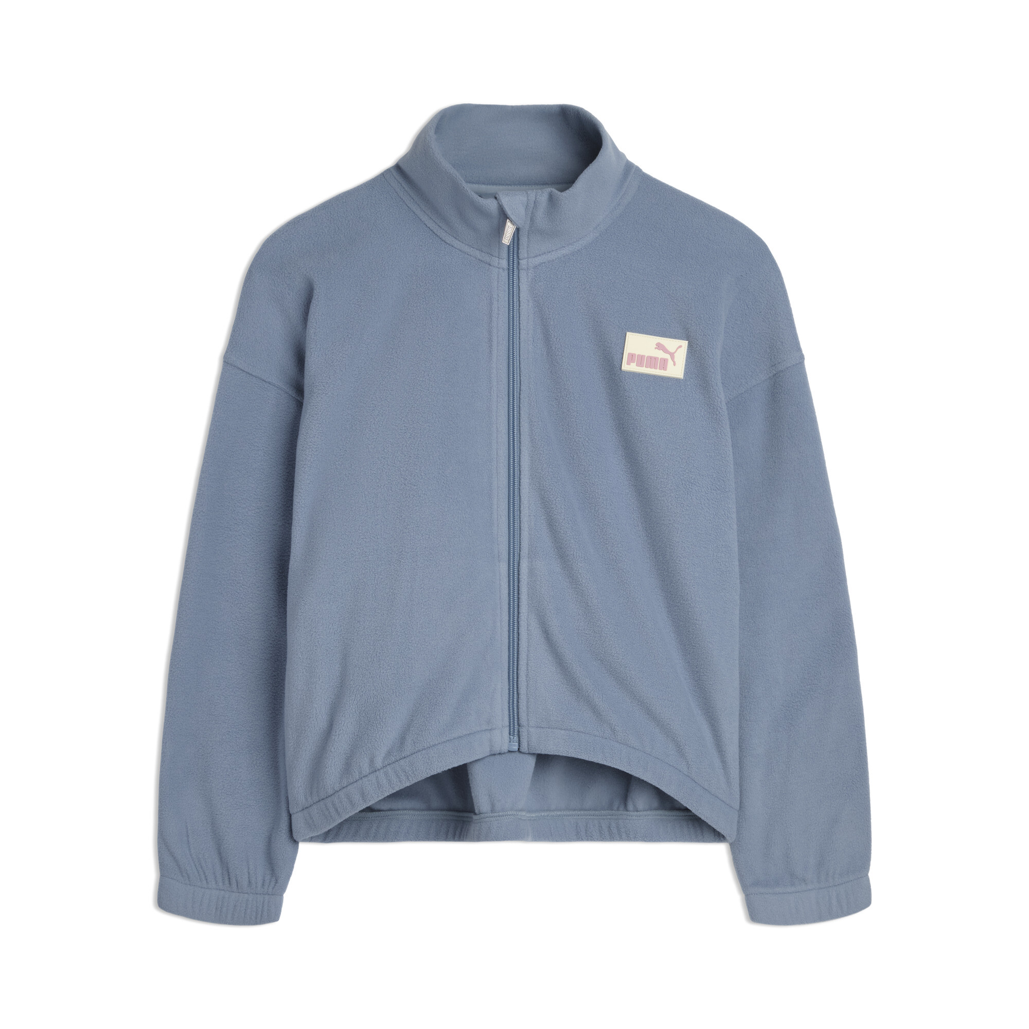 PUMA Embossed Little Kids' Microfleece Jacket in Blue, Size XS