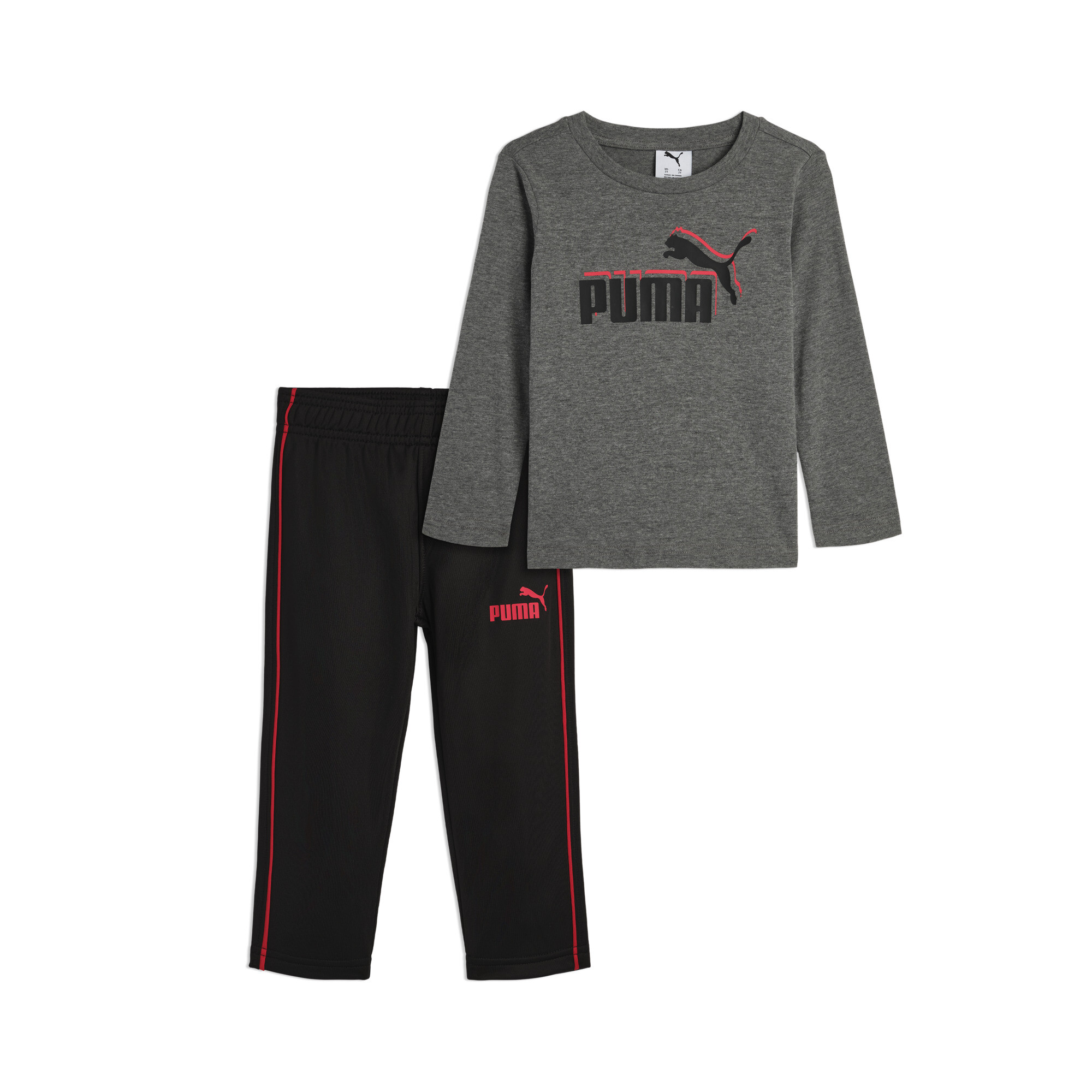 Puma Matching Sets Toddlers' Long Sleeve T-shirt And Pants In Multi