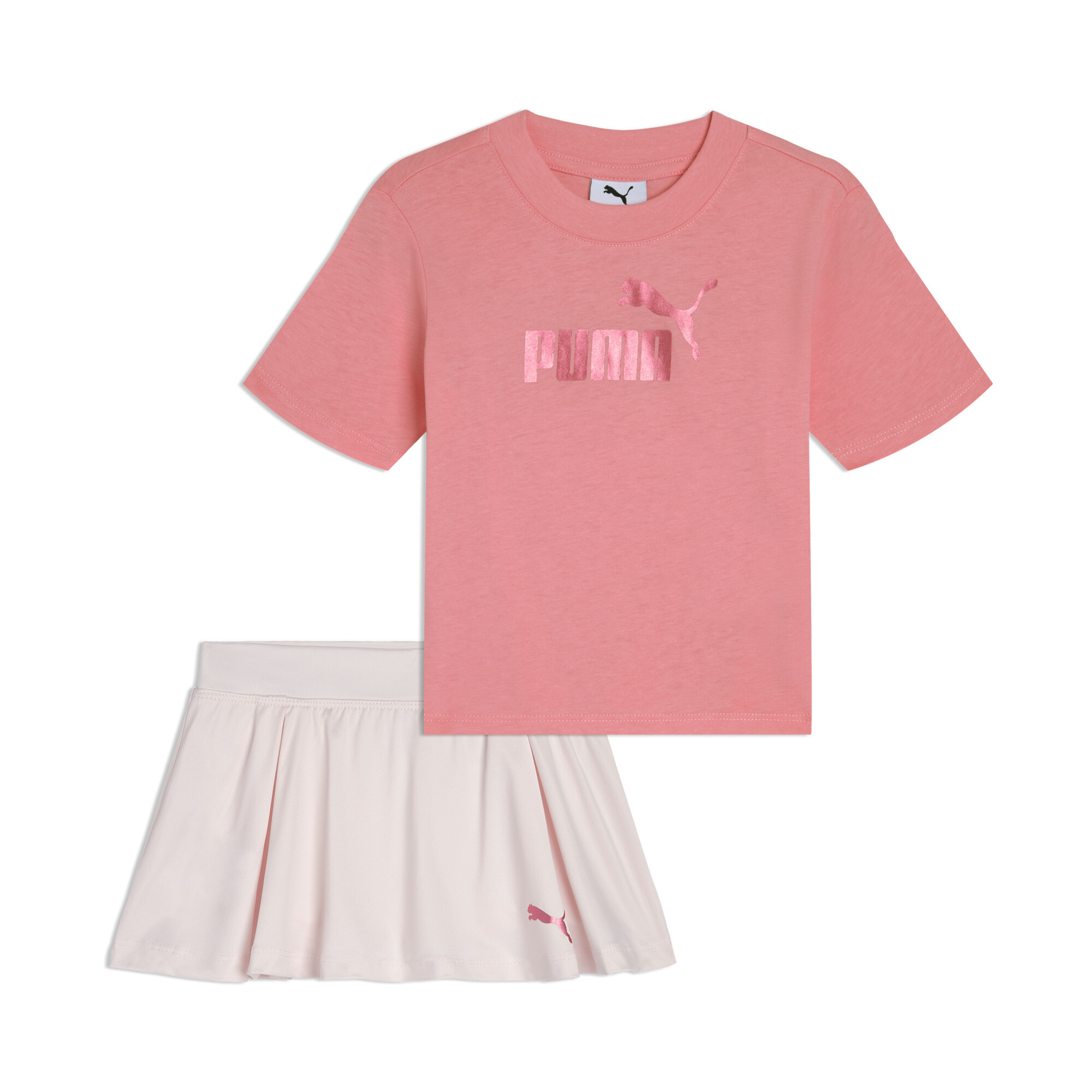 Puma Matching Sets Toddlers' T-shirt And Skort In Animal Print