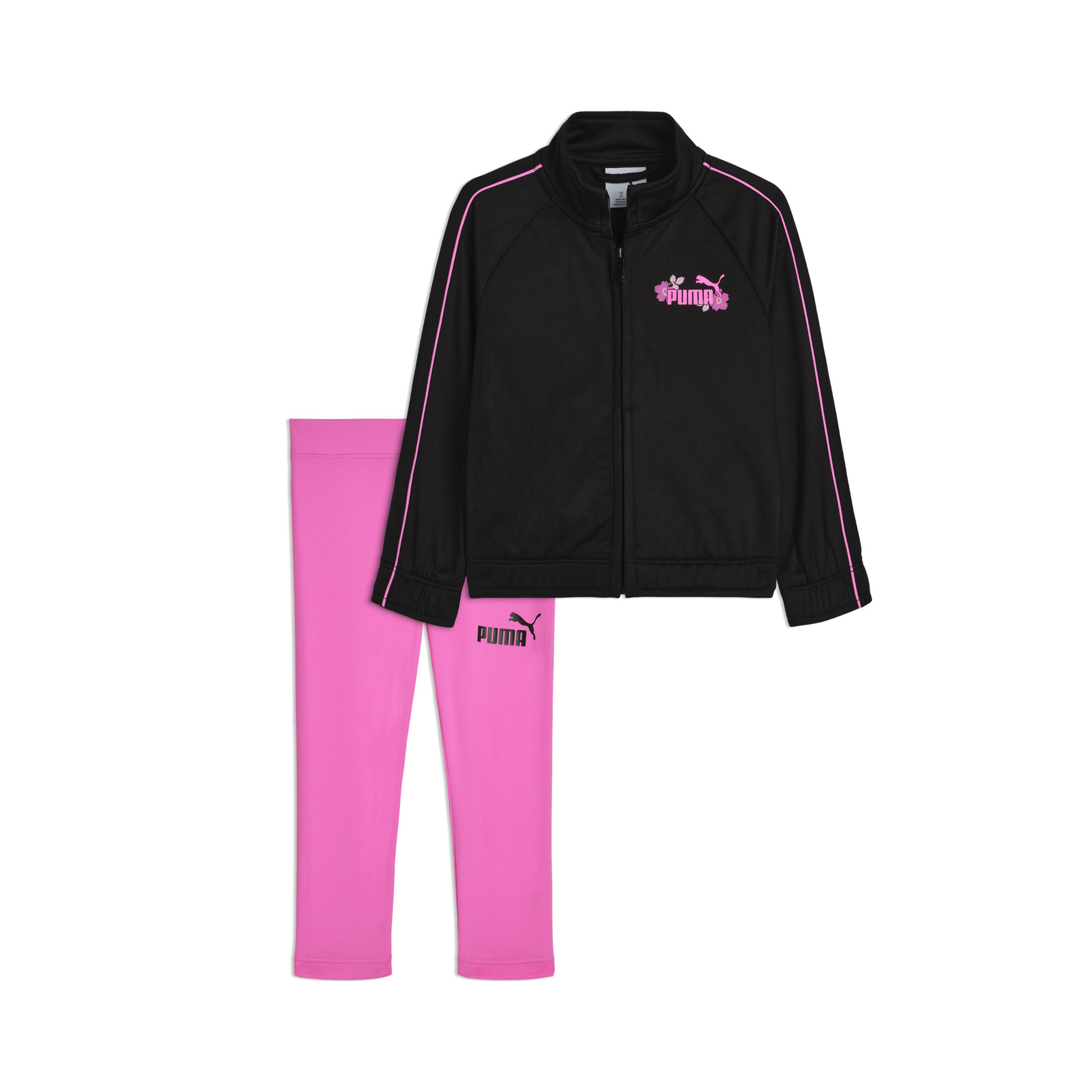Puma Matching Sets Toddlers' Track Jacket And Leggings In Black
