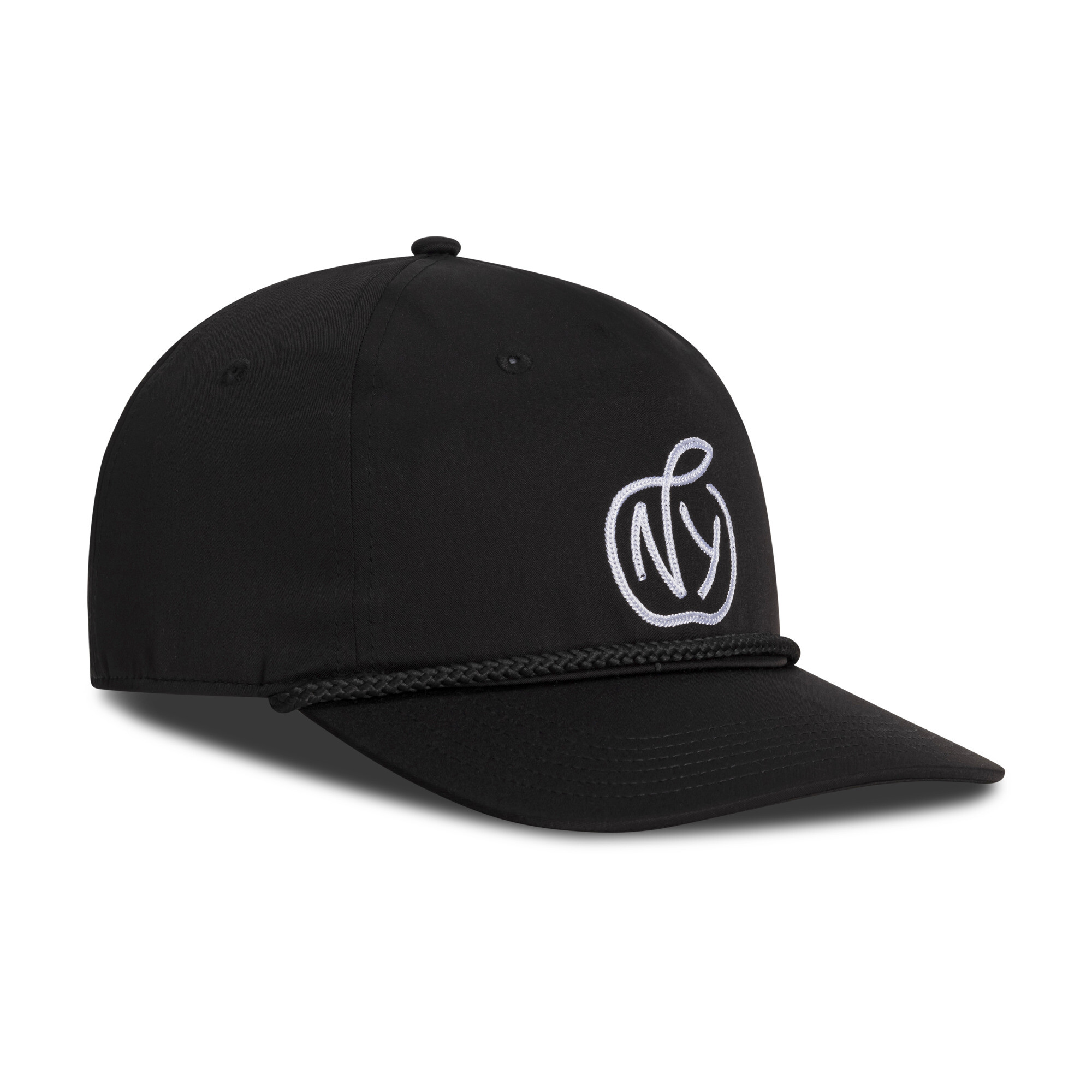 Puma Ny Apple Flat Brim Adjustable In Black