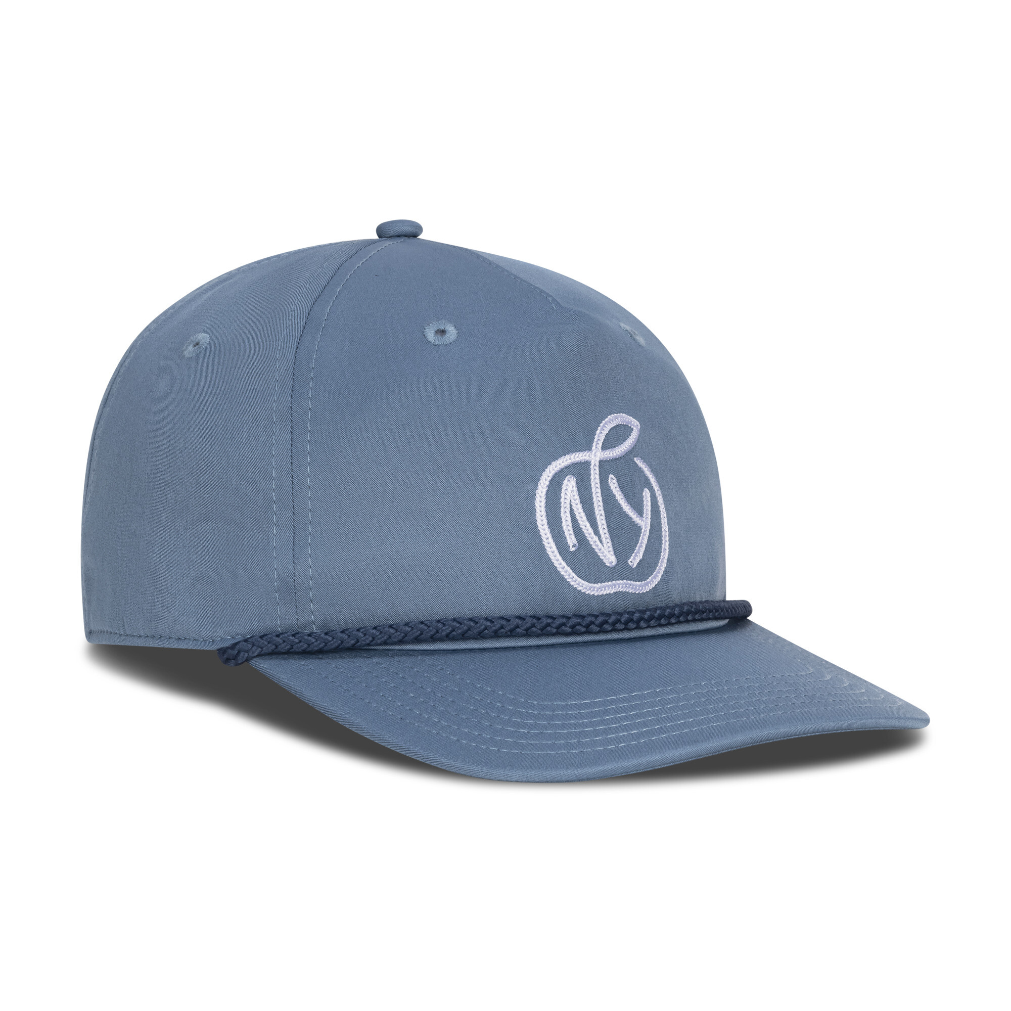 Puma Ny Apple Flat Brim Adjustable In Blue