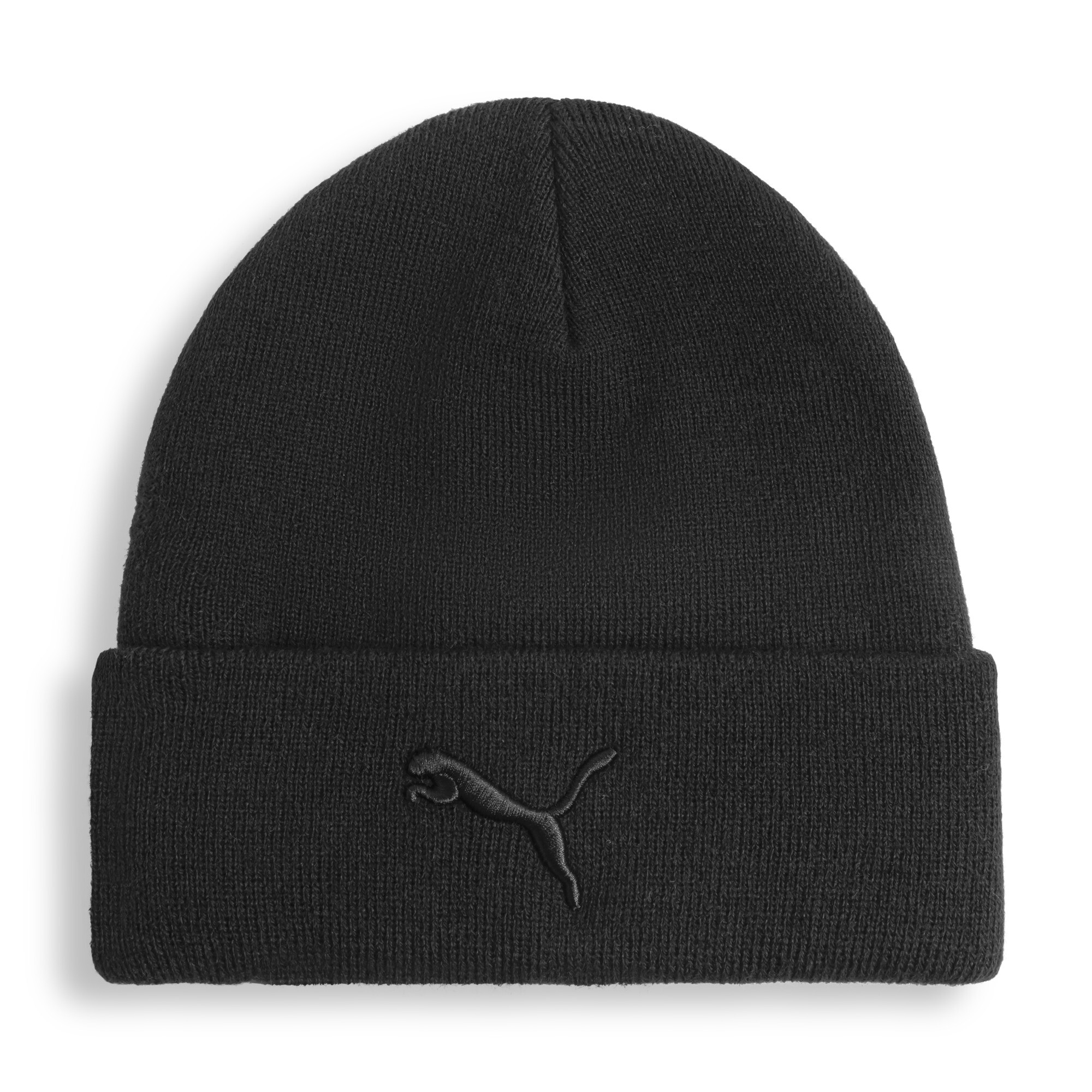 Puma Tonal Rib Cuff Beanie Hat Unisex In Black