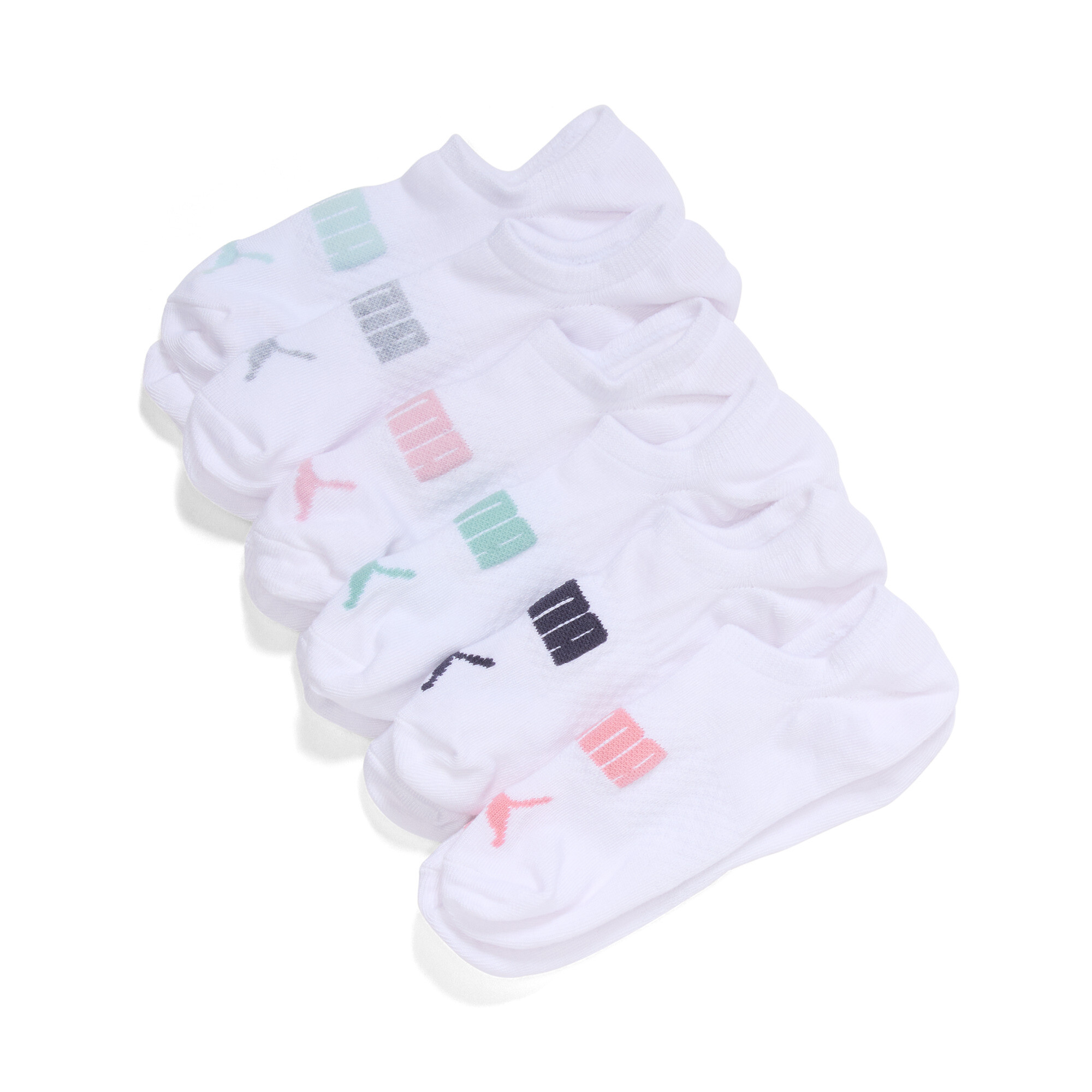 Puma Women's No Show Socks (6 Pairs) In White