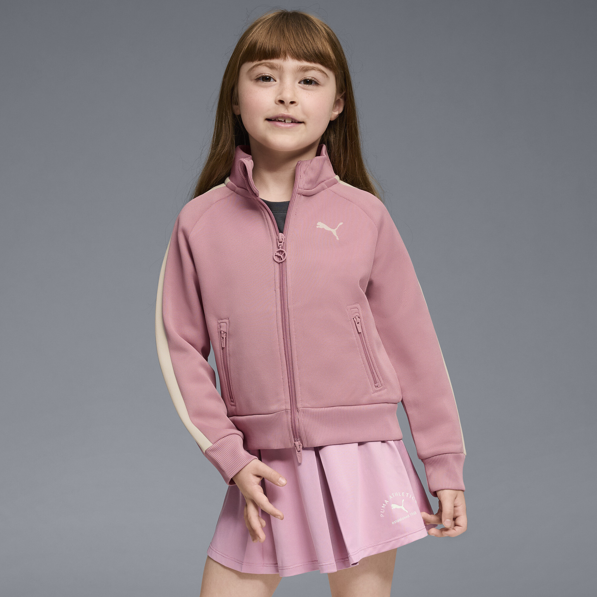 PUMA T7 Foundations Heavy Pique Full Zip Track Jacket (Youth)