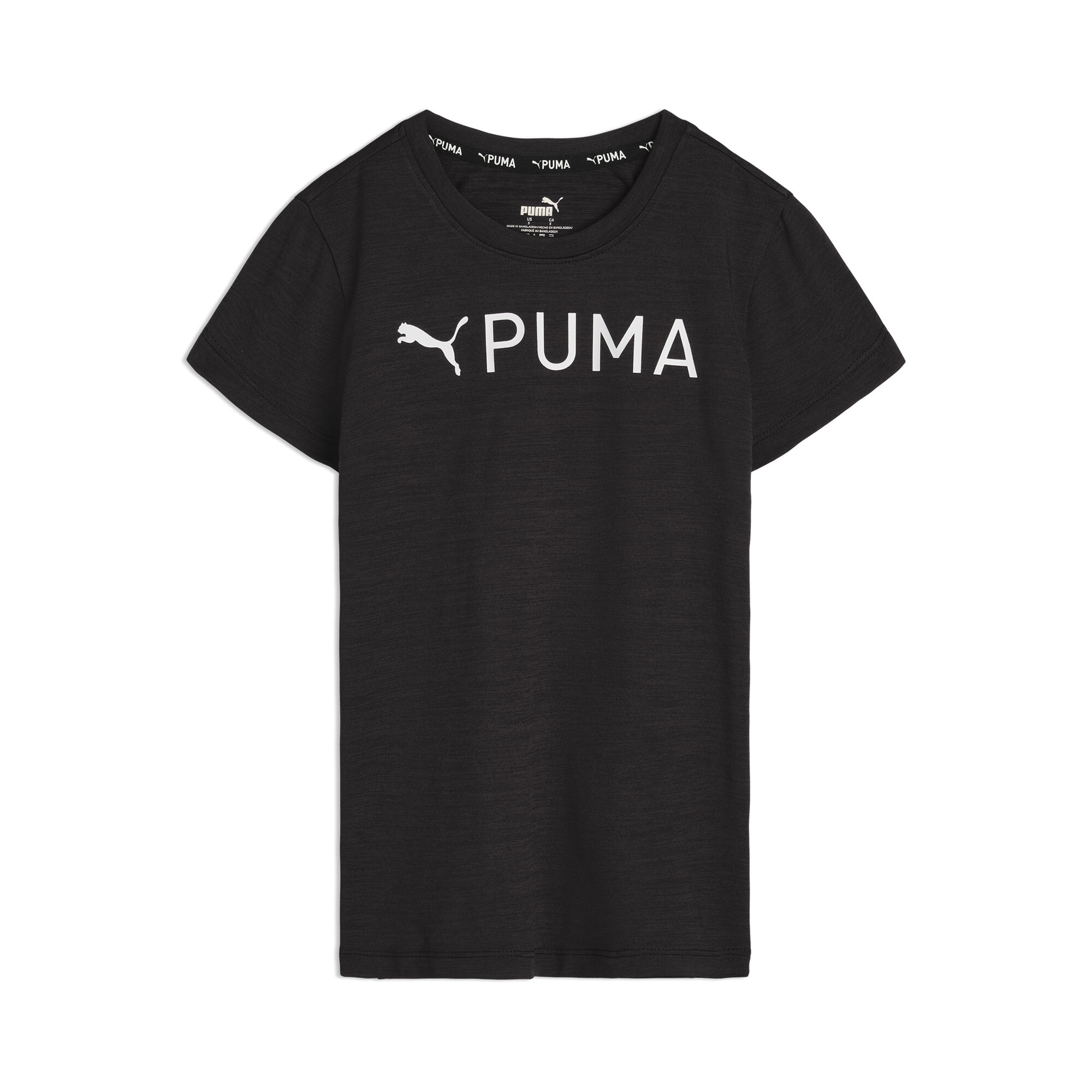 Puma Active Essentials Big Kids' Moisture Wicking T-shirt In Black