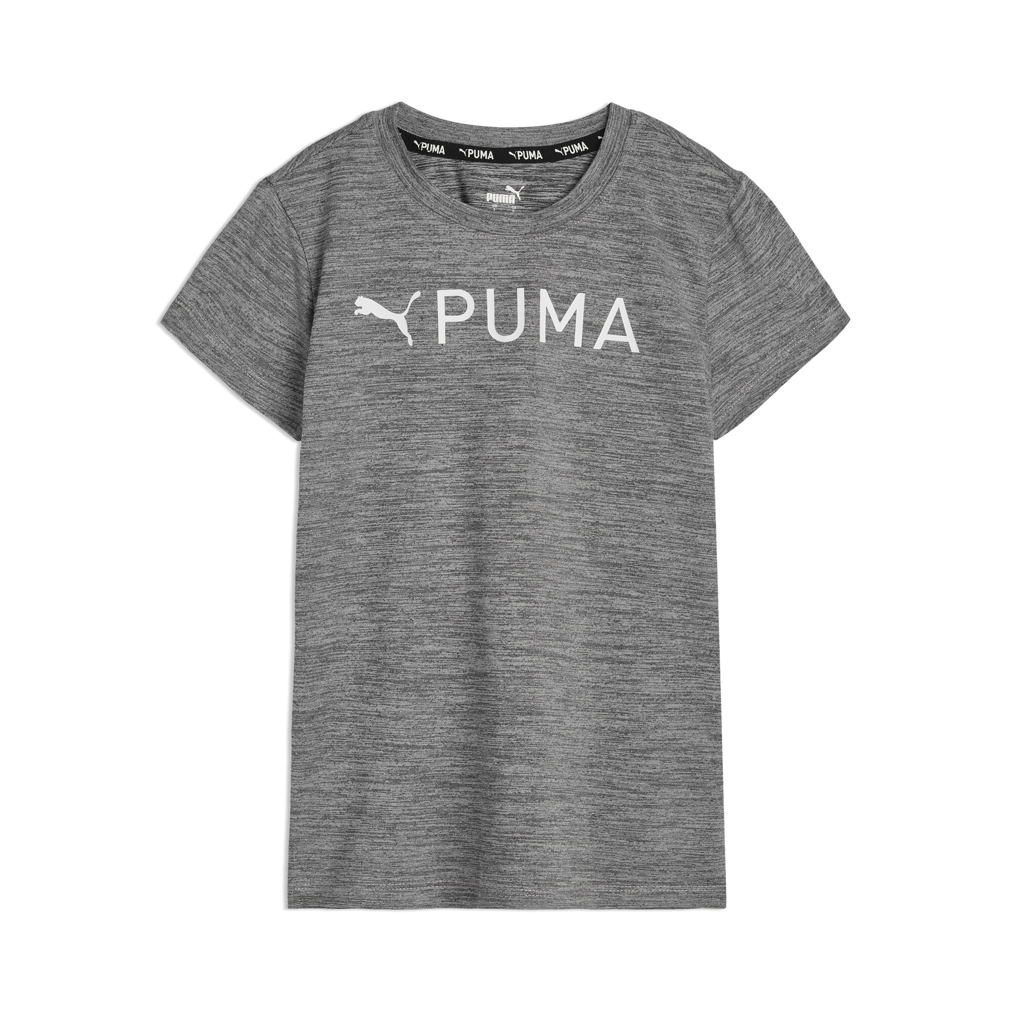 Puma Active Essentials Big Kids' Moisture Wicking T-shirt In Gray