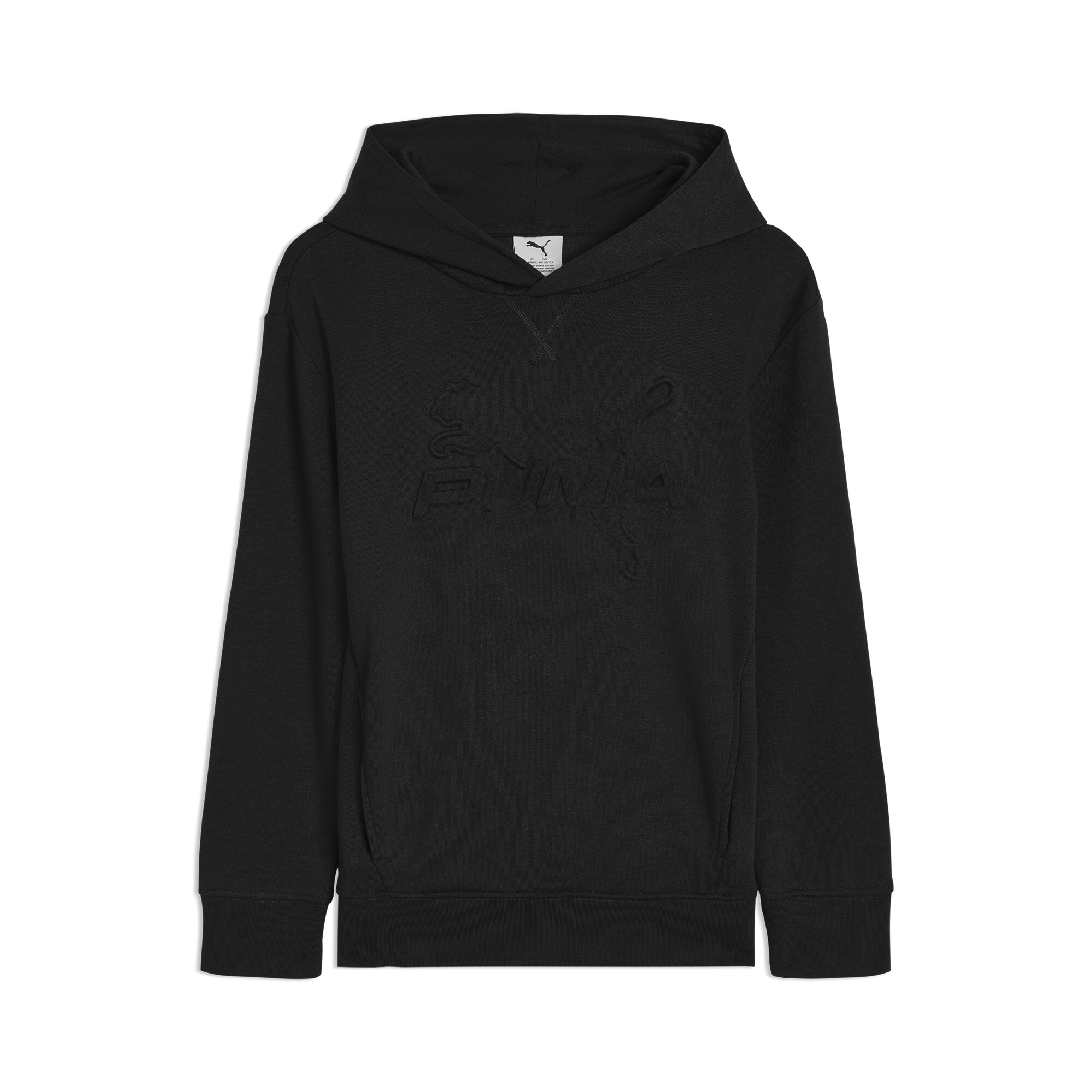 Chandail à capuchon en molleton Embossed Essentials Enfant, Noir, Jeune 6 | 943312_01