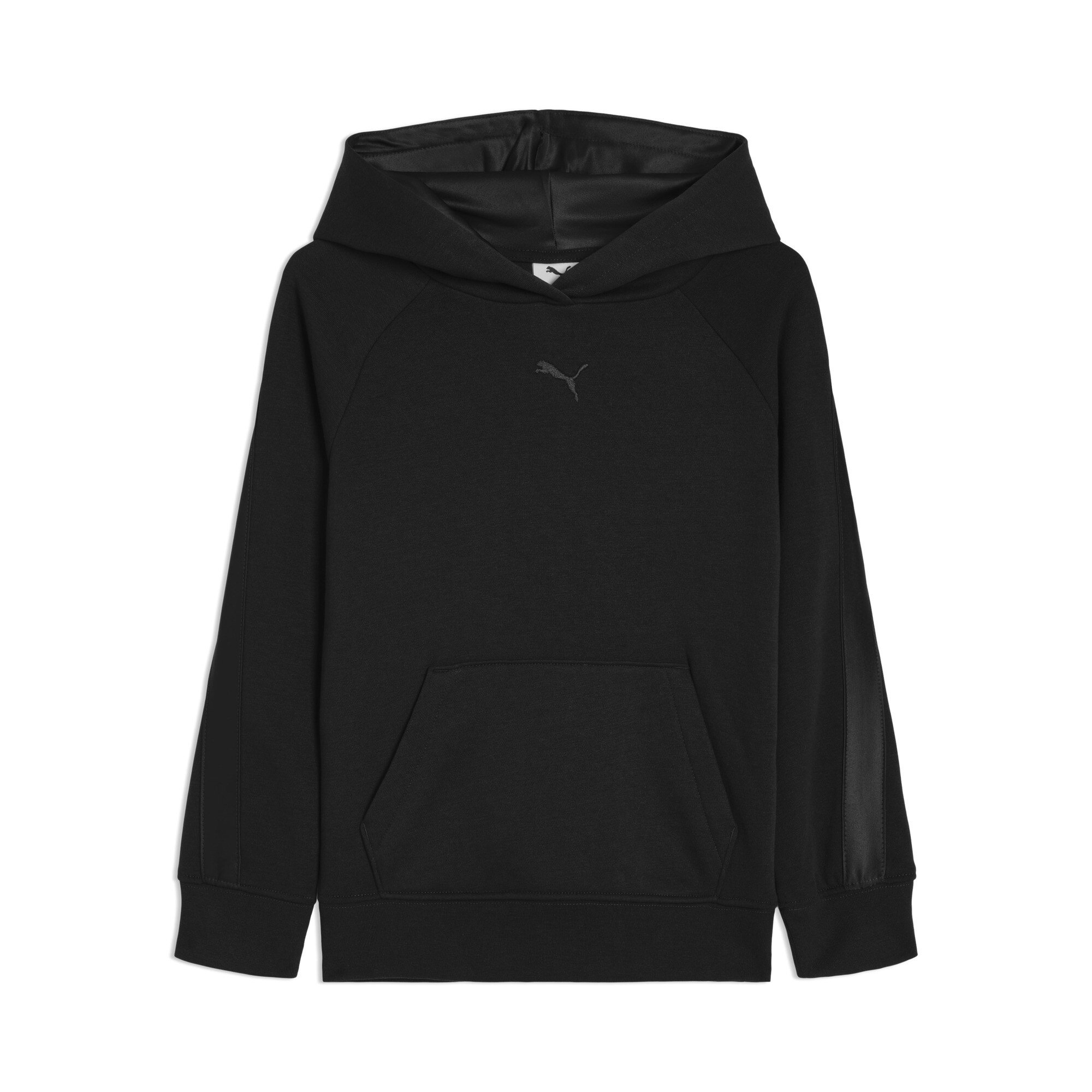 Chandail à capuchon en molleton Satin Essentials Enfant, Noir, Jeune 6 | 943316_01