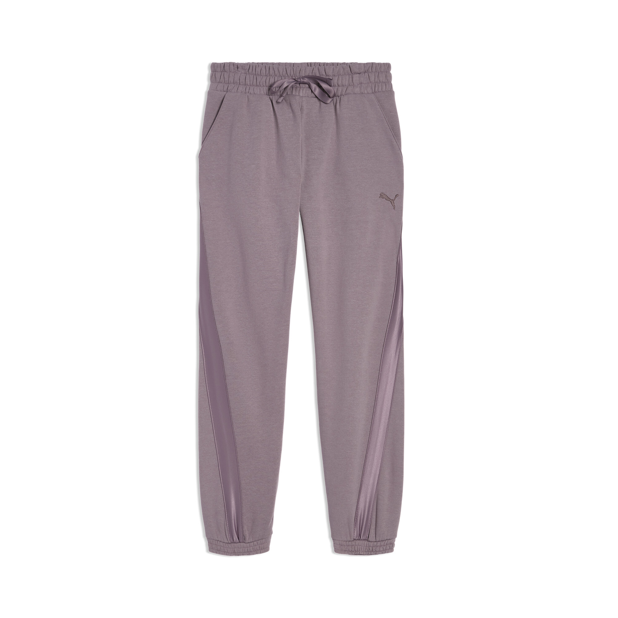 PUMA Essentials Satin Little Kids' Fleece Joggers in Purple, Size 5