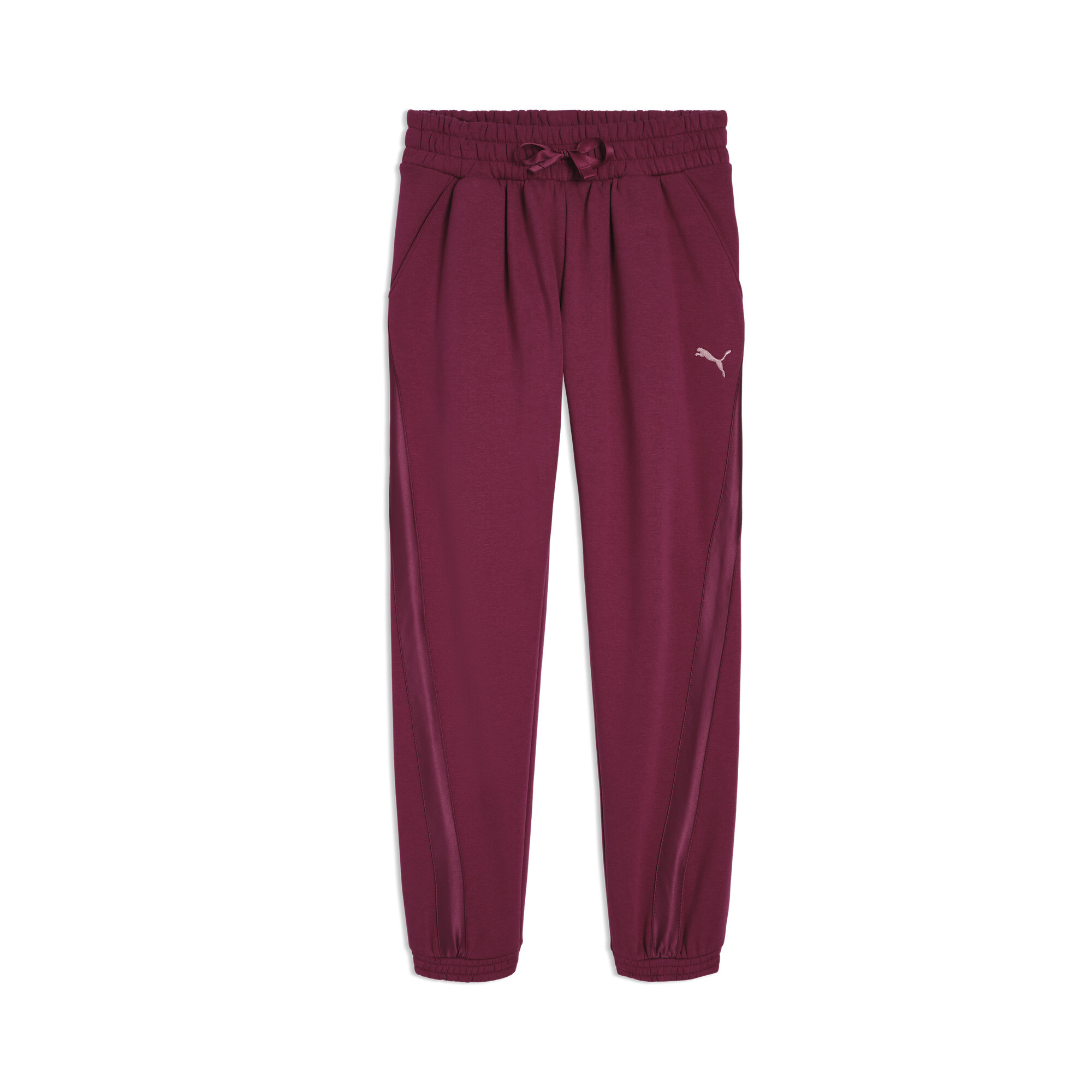 PUMA Essentials Satin Big Kids' Fleece Joggers in Pink, Size L