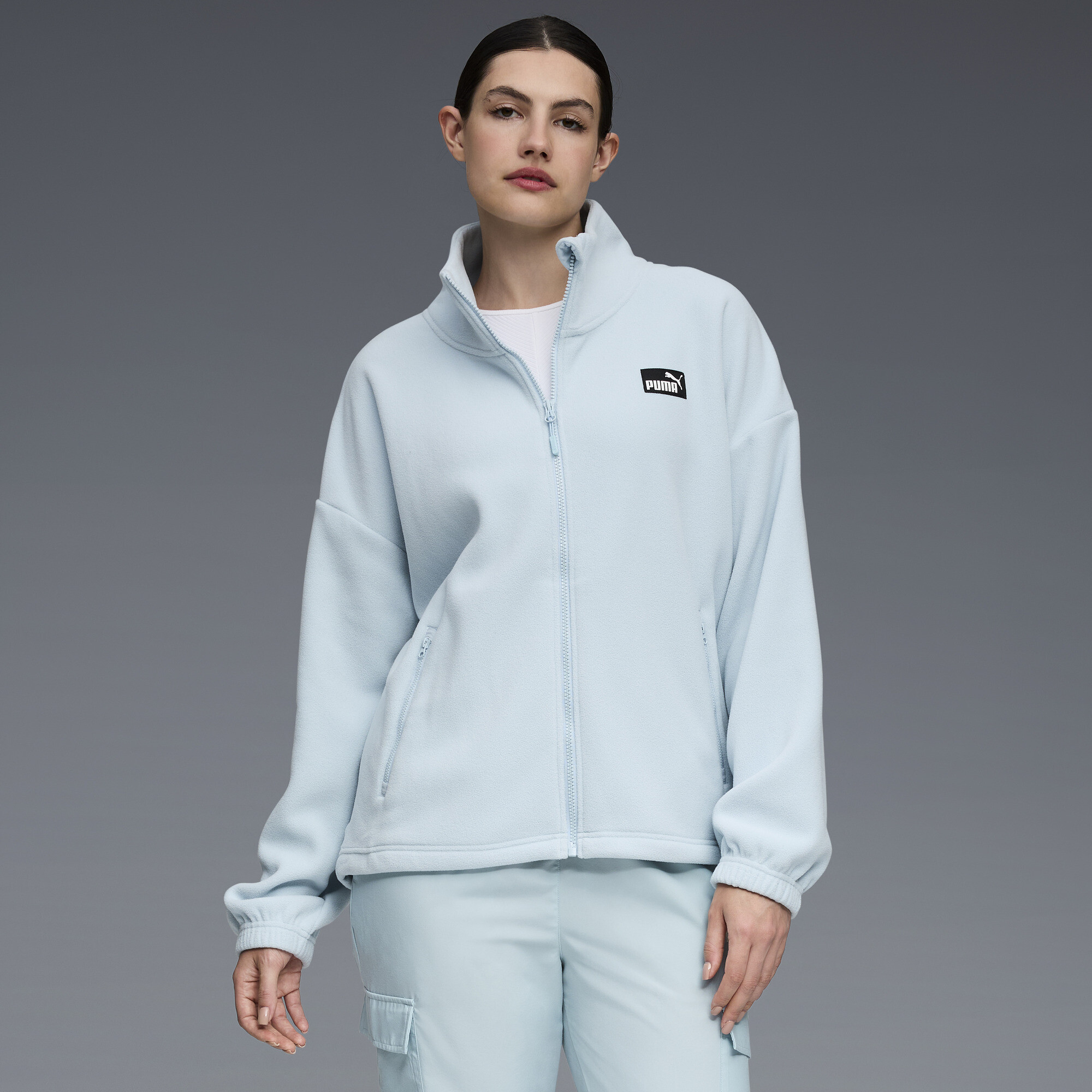 Puma Polar Fleece Women's Fleece Jacket In Blue