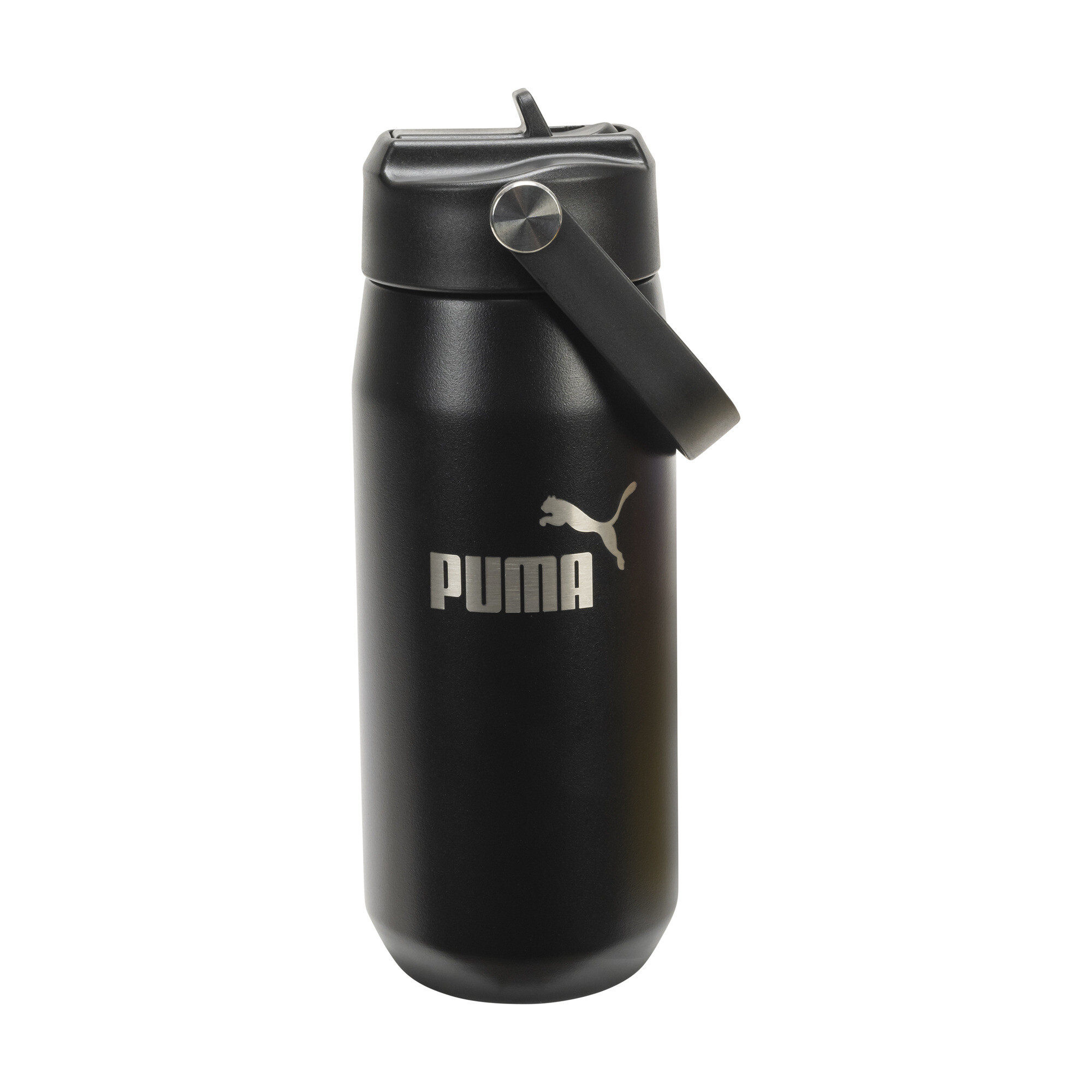 Bouteille d’eau à bouchon rabattable de 18 oz, Noir, Adulte OSFA | 943625_01