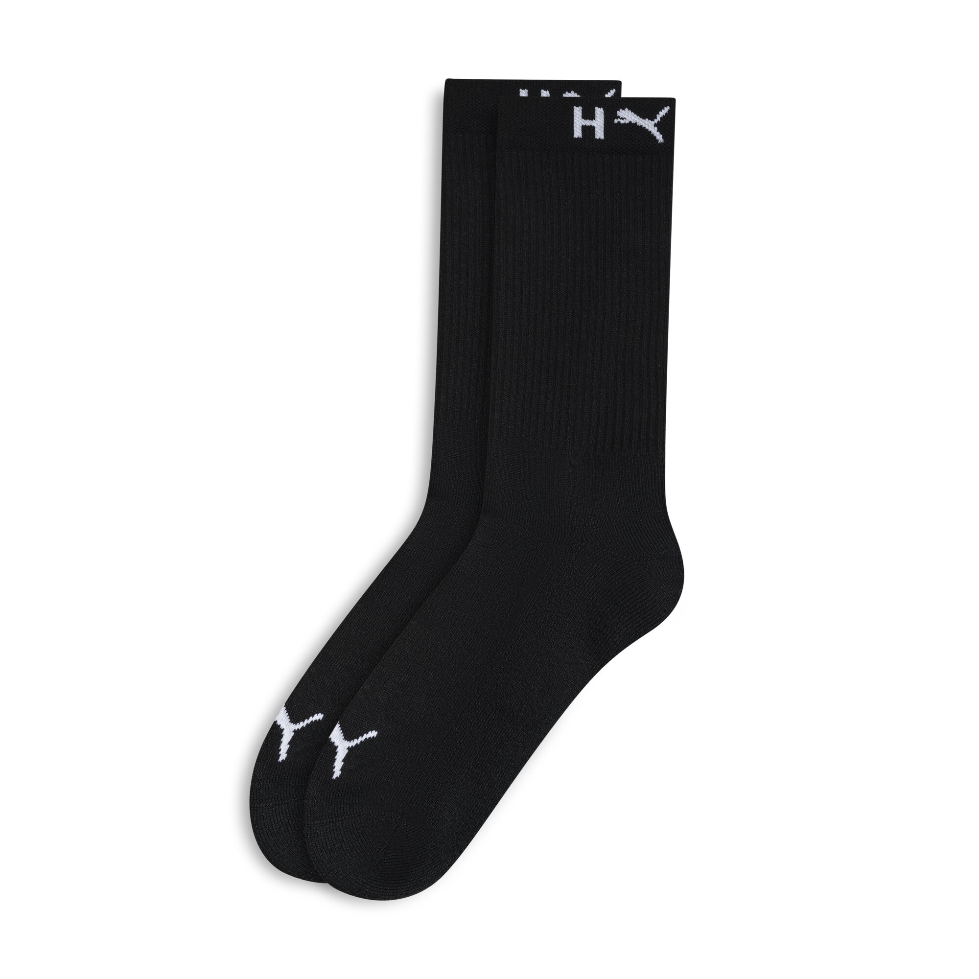 PUMA Half-Terry Crew Socks 1 Pack in Black, Size 7-8.5