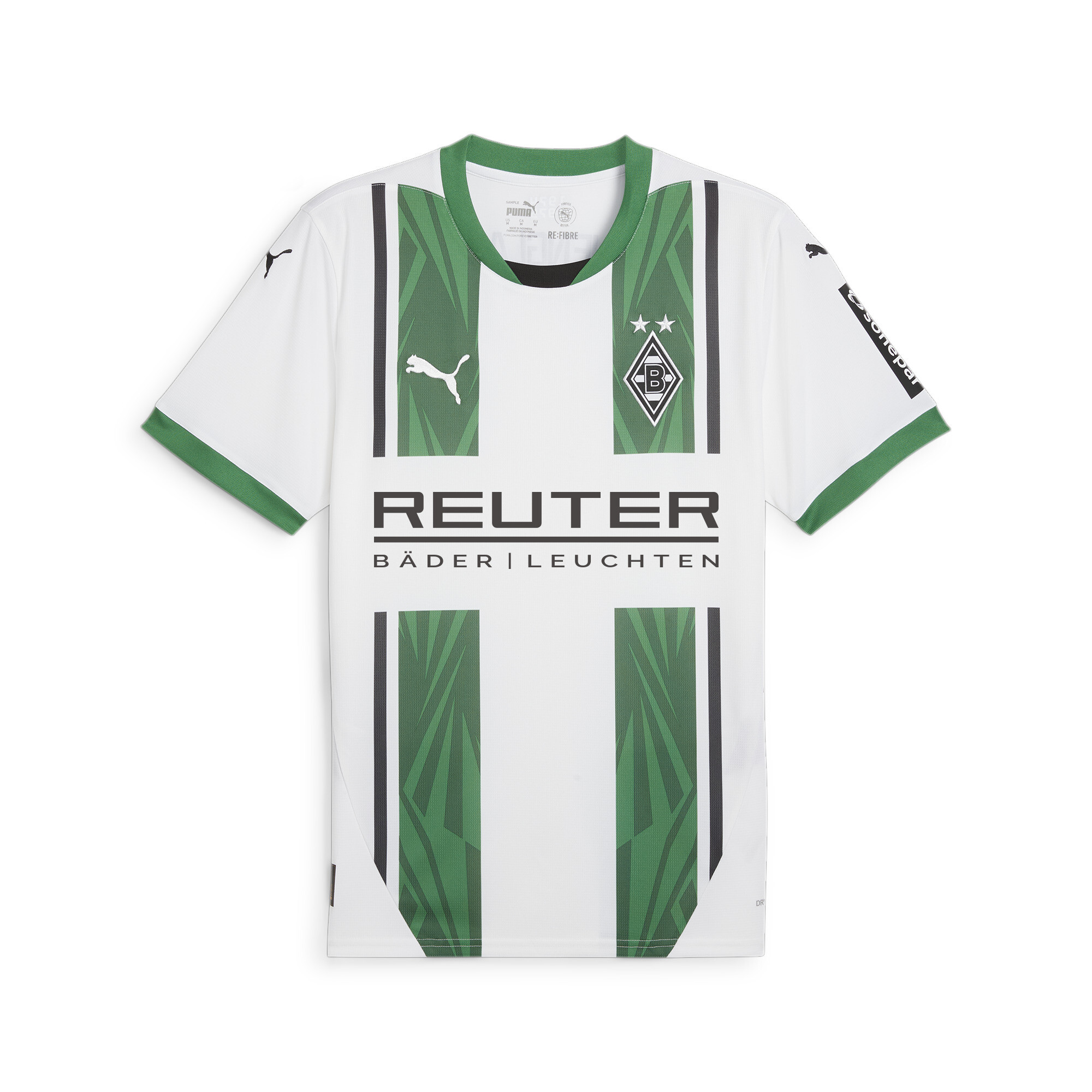 Puma Borussia Mönchengladbach 24/25 Heimtrikot | White/Archive Green | Größe: L