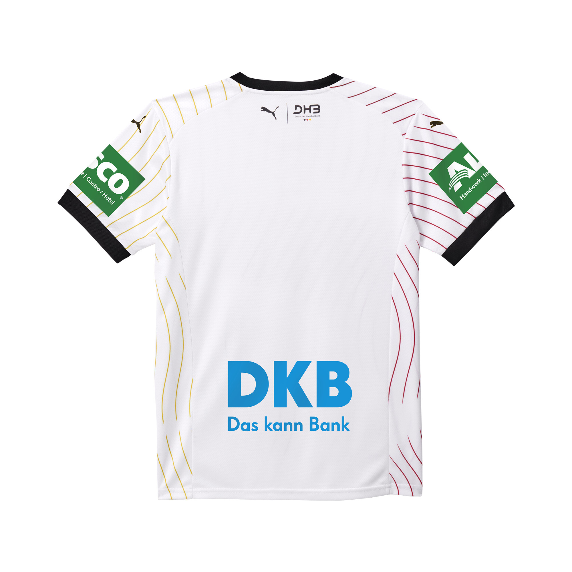 PUMA Duitsland Handbal 2025 thuisshirt voor Heren, Zwart/Wit, Maat M thumbnail 2