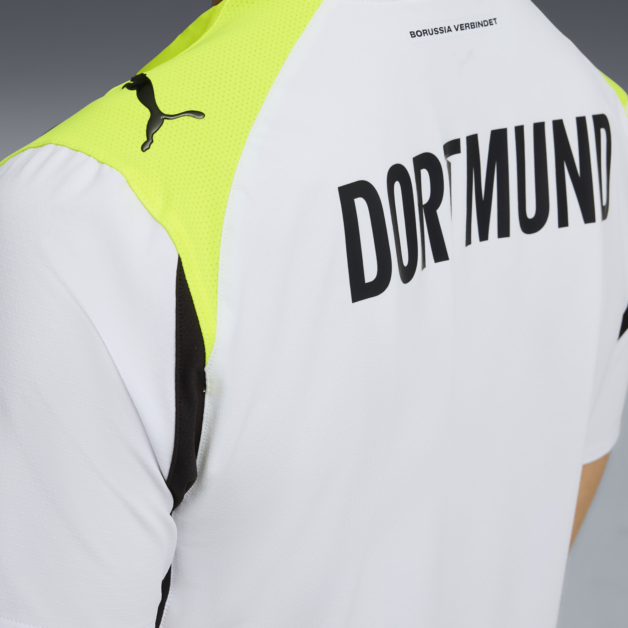 PUMA Borussia Dortmund 25/26 Authentic uitshirt voor Heren, Geel/Zilver, Maat S thumbnail 3