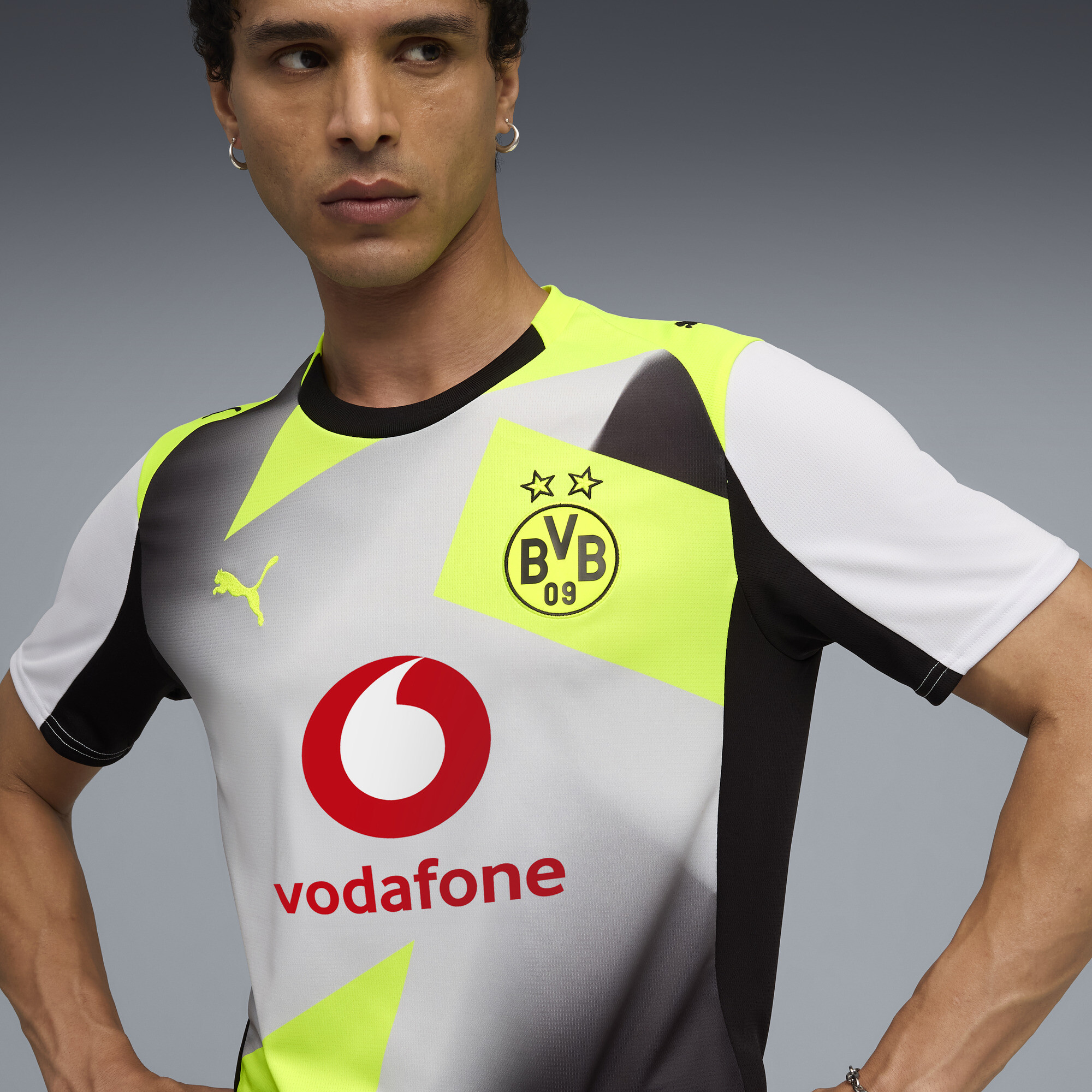 PUMA Borussia Dortmund 25/26 uitshirt voor Heren, Geel/Zilver, Maat 3XL thumbnail 6