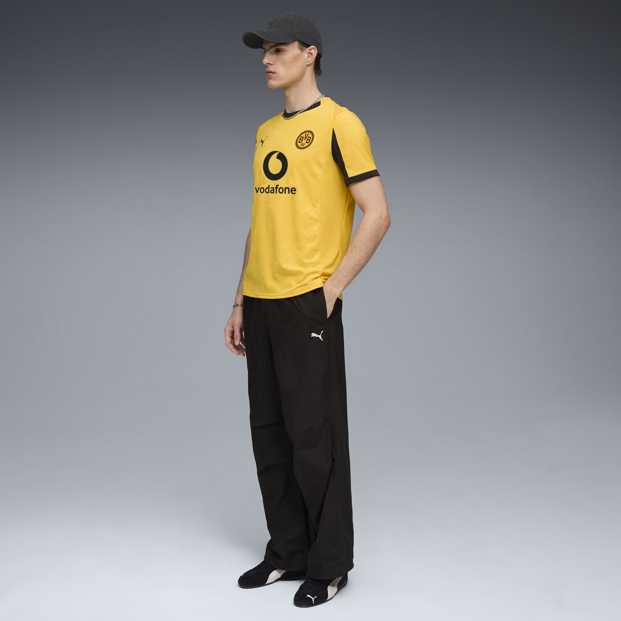 PUMA Borussia Dortmund 25/26 Cup voetbalshirt voor Heren, Zwart/Geel, Maat L thumbnail 5