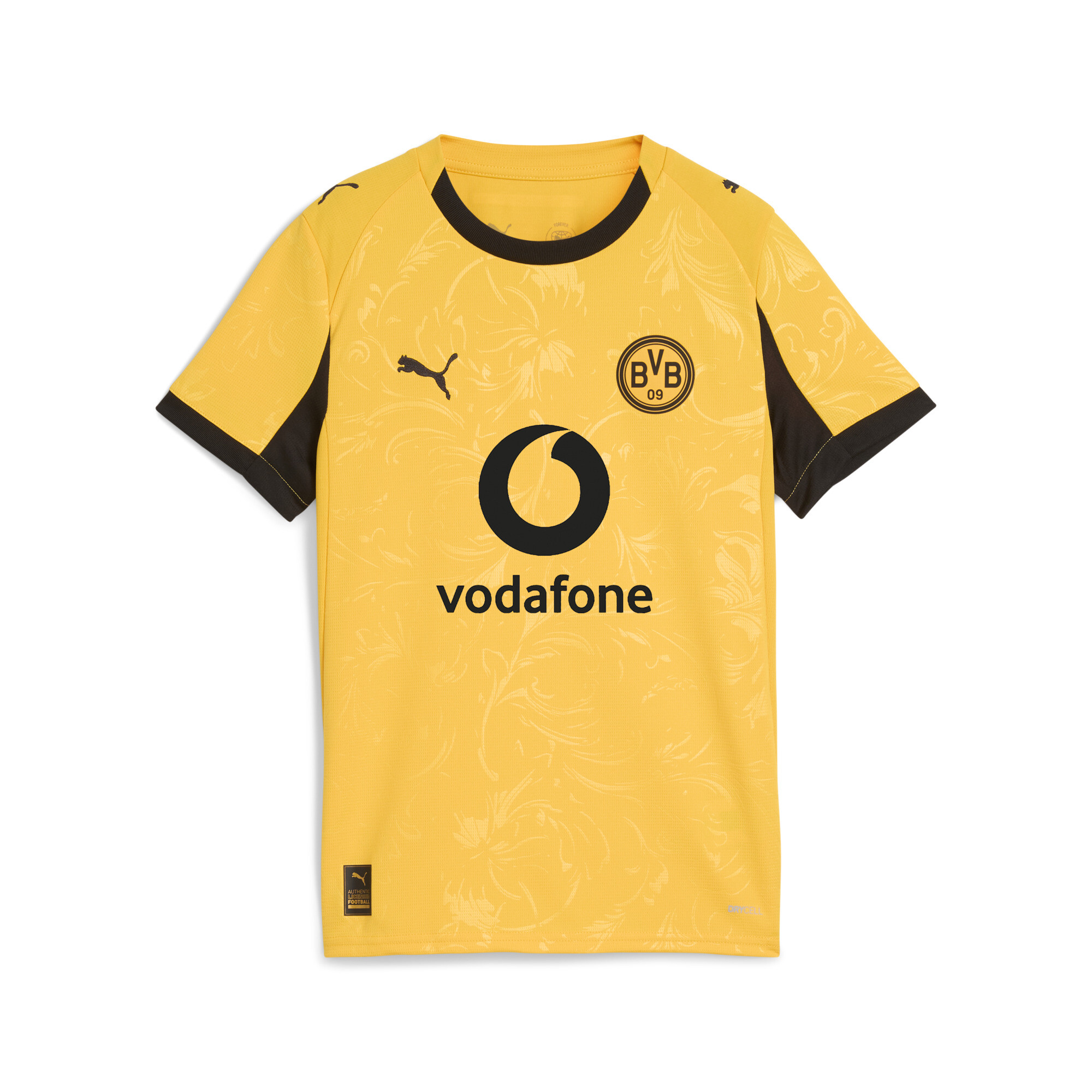 PUMA Borussia Dortmund 25/26 Cup voetbalshirt, Zwart/Geel, Maat 15-16Y thumbnail 3