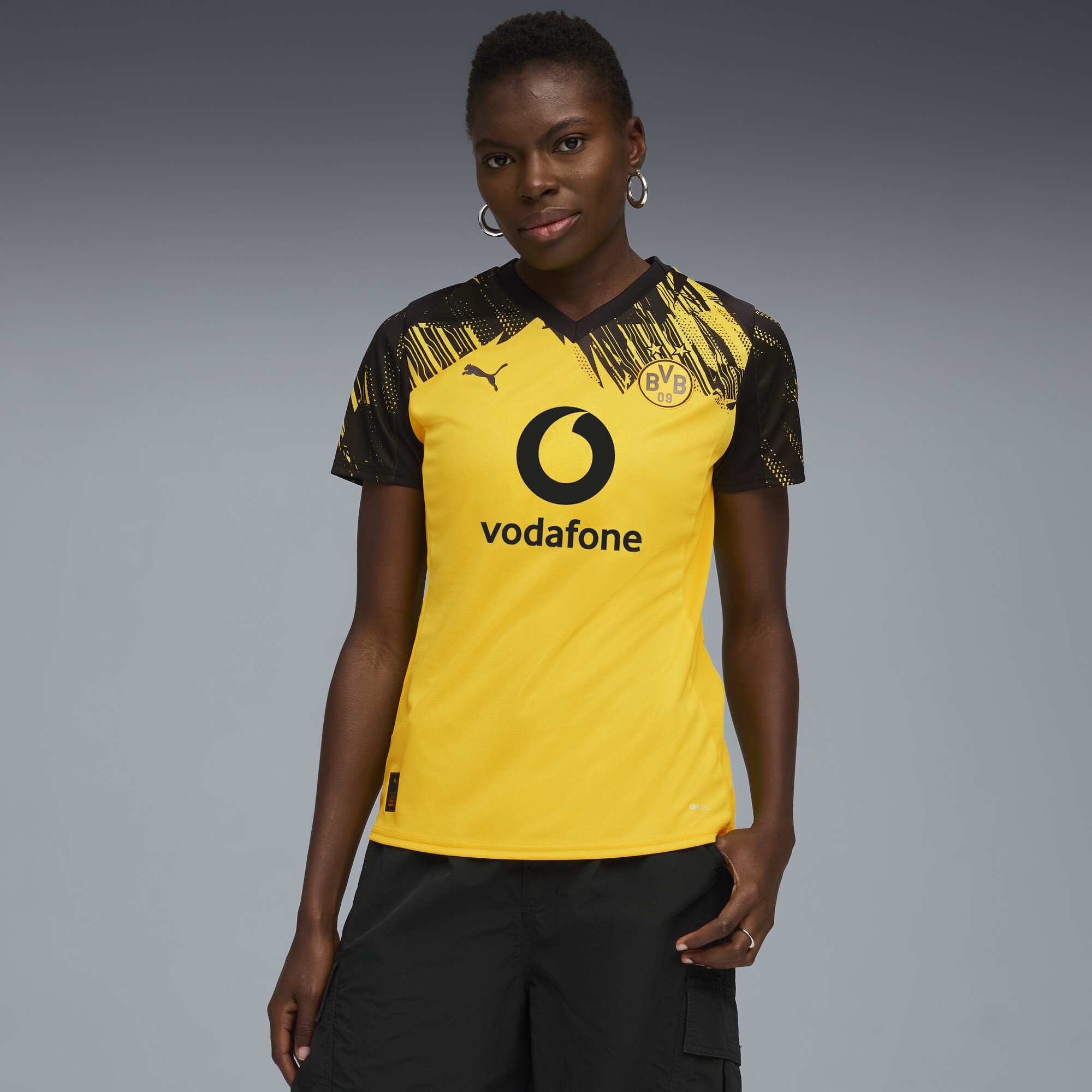PUMA Borussia Dortmund 25/26 thuisshirt voor Dames, Zwart/Geel, Maat S thumbnail 7