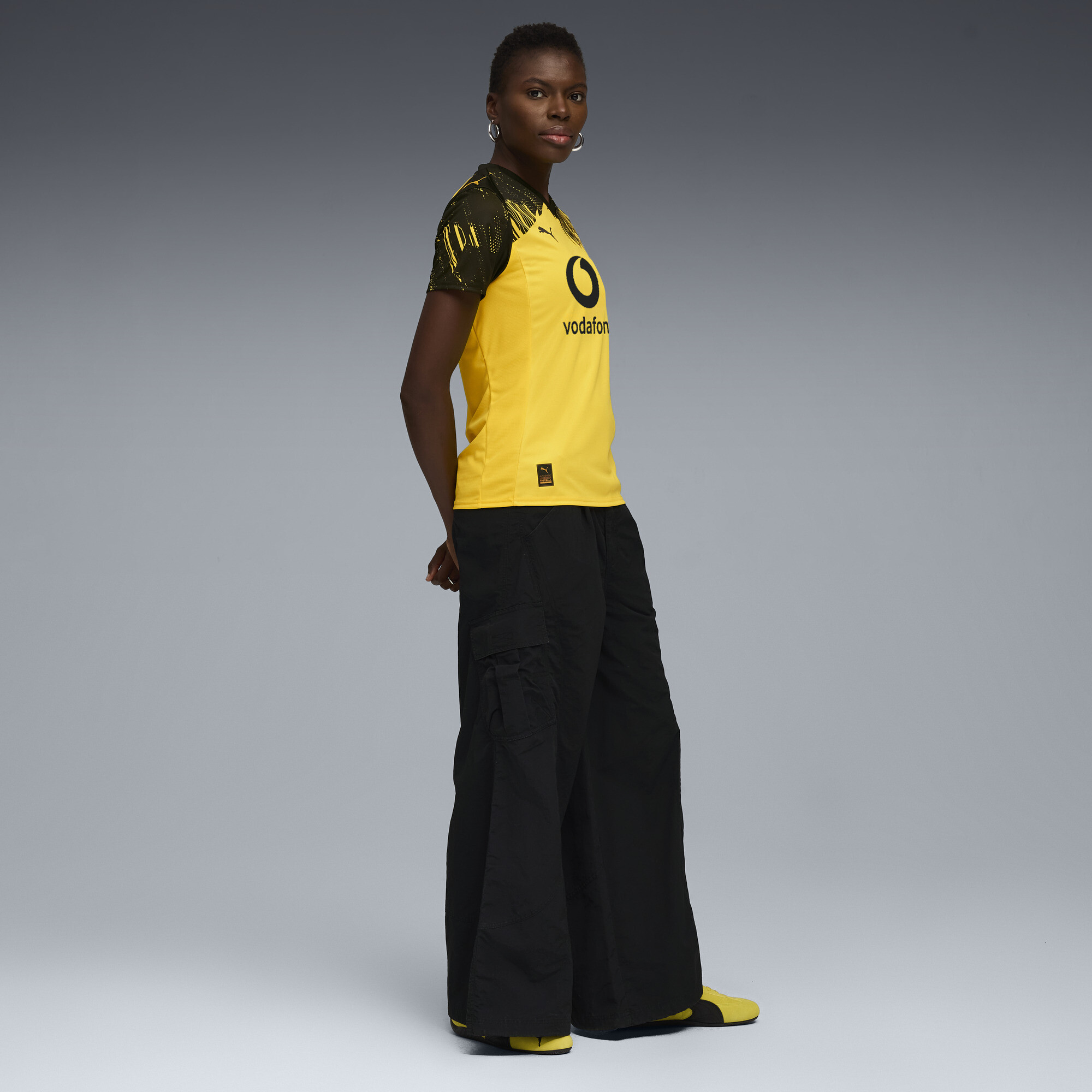 PUMA Borussia Dortmund 25/26 thuisshirt voor Dames, Zwart/Geel, Maat S thumbnail 5