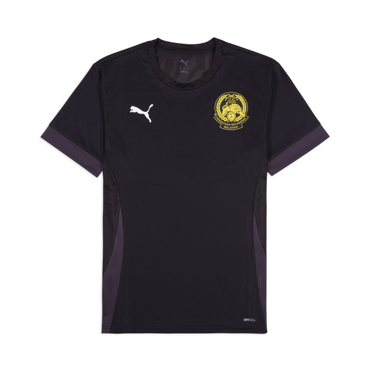 FAM Harimau Malaya teamGOAL Matchday Jersey Men in Black/White Flat Dark Gray by PUMA, Small