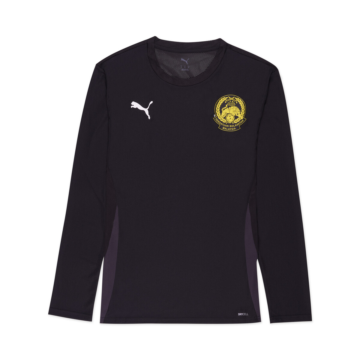 FAM Harimau Malaya teamGOAL Jersey Men in Black/White Flat Dark Gray by PUMA, Small