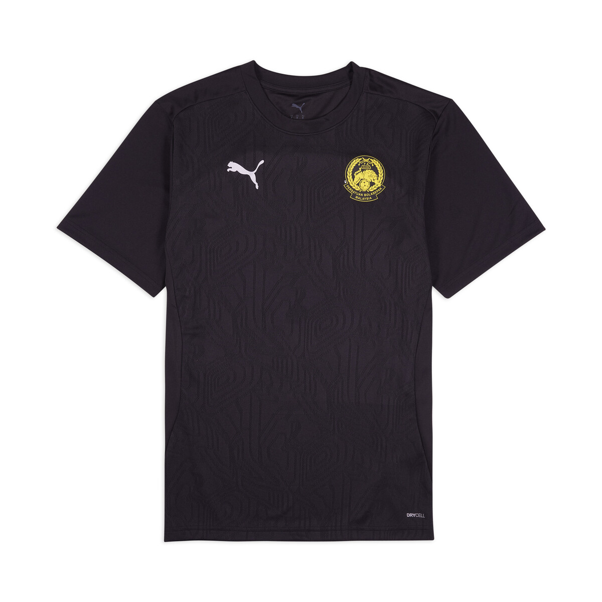 FAM Harimau Malaya teamFINAL Training Jersey Men in Black/Silver by PUMA, Medium