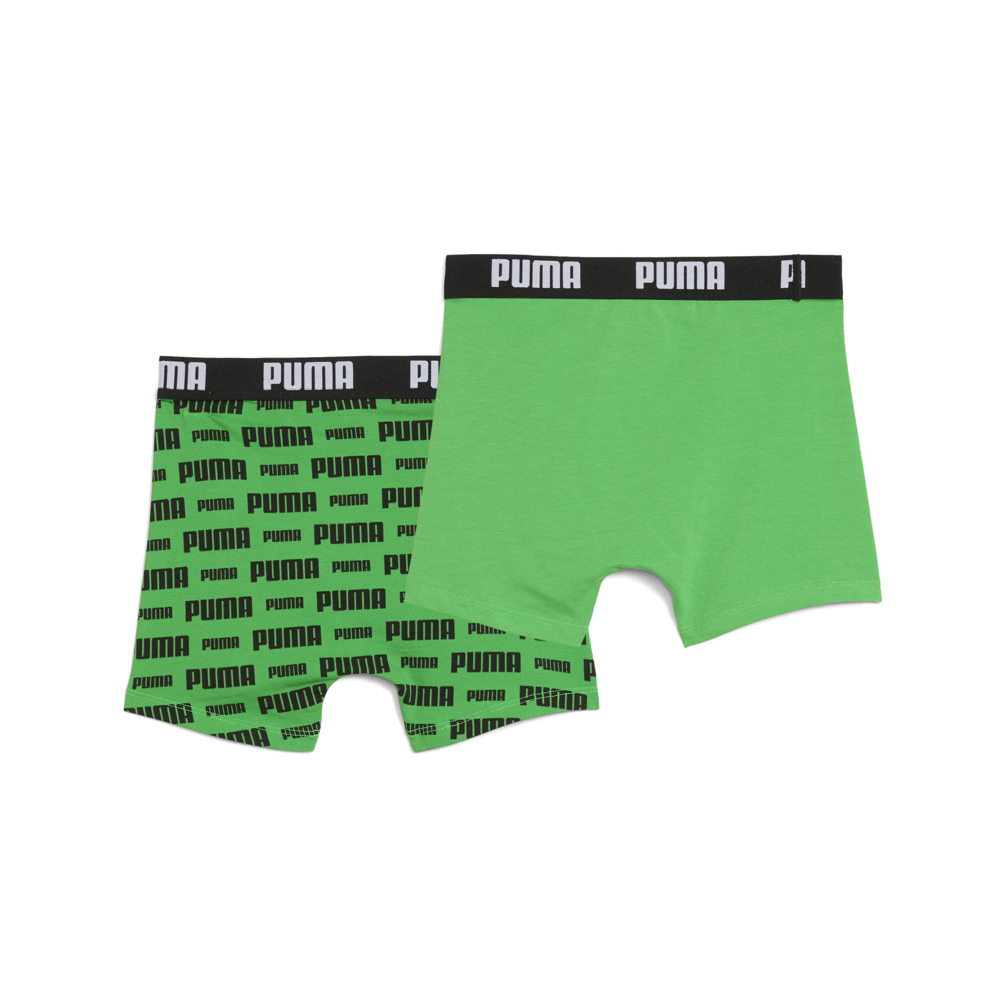 PUMA Everyday logoboxers, Groen/Zwart, Maat 12 thumbnail 2
