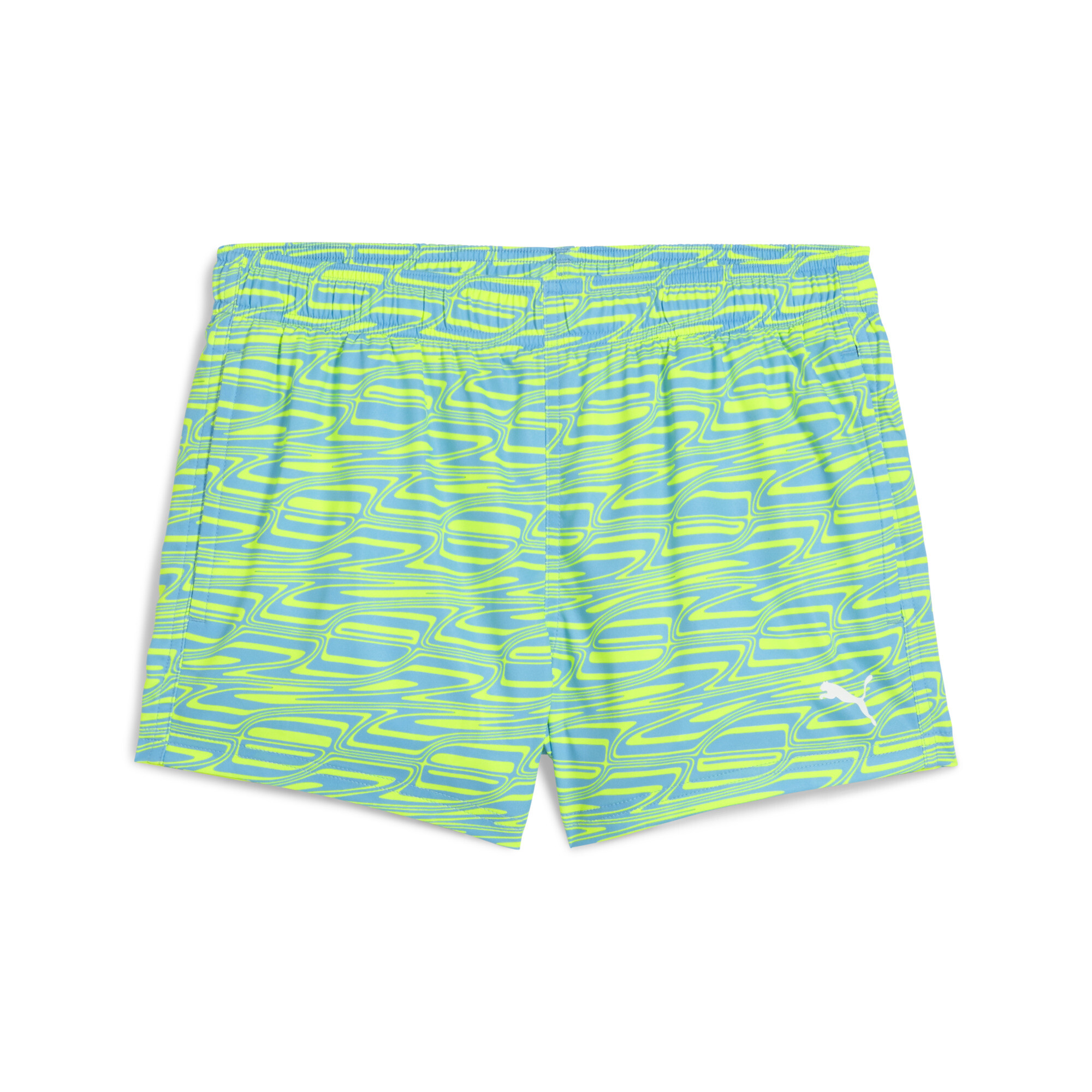 Zwemshort voor Heren, Blauw/Geel, Maat S | PUMA