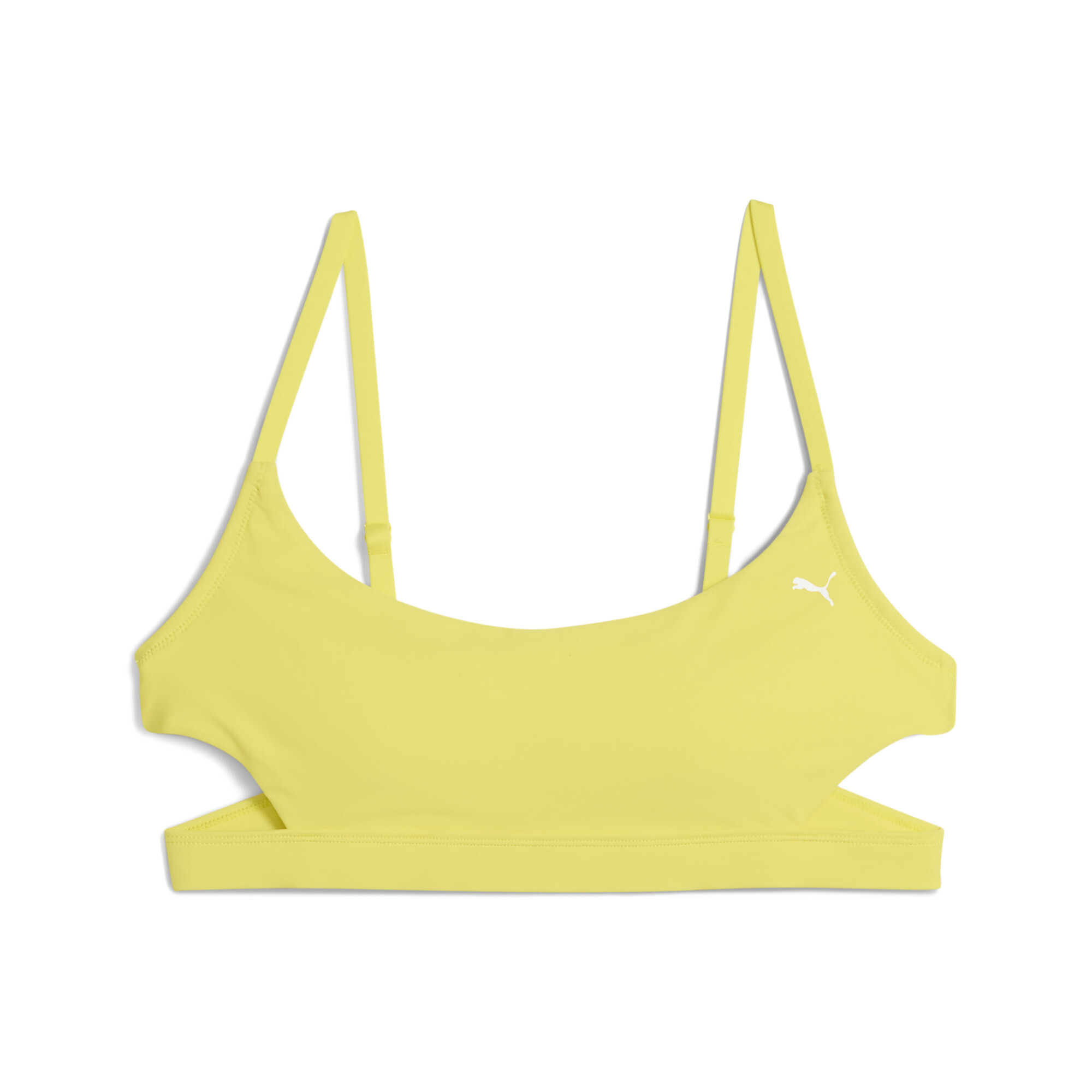 Korte zwemtop voor Dames, Geel, Maat S | PUMA