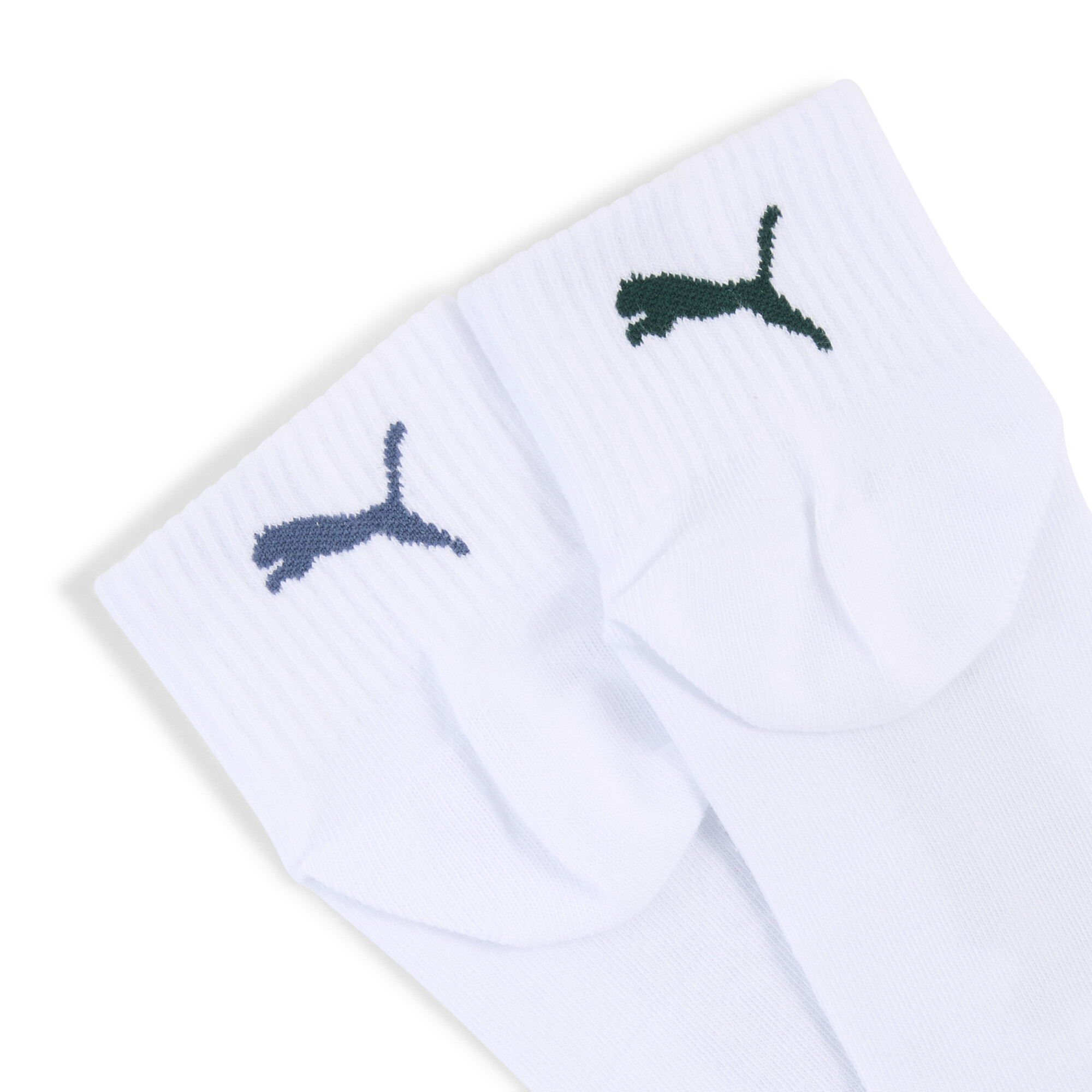 PUMA Uniseks quartersokken (set van 3), Wit, Maat 35-38 thumbnail 2