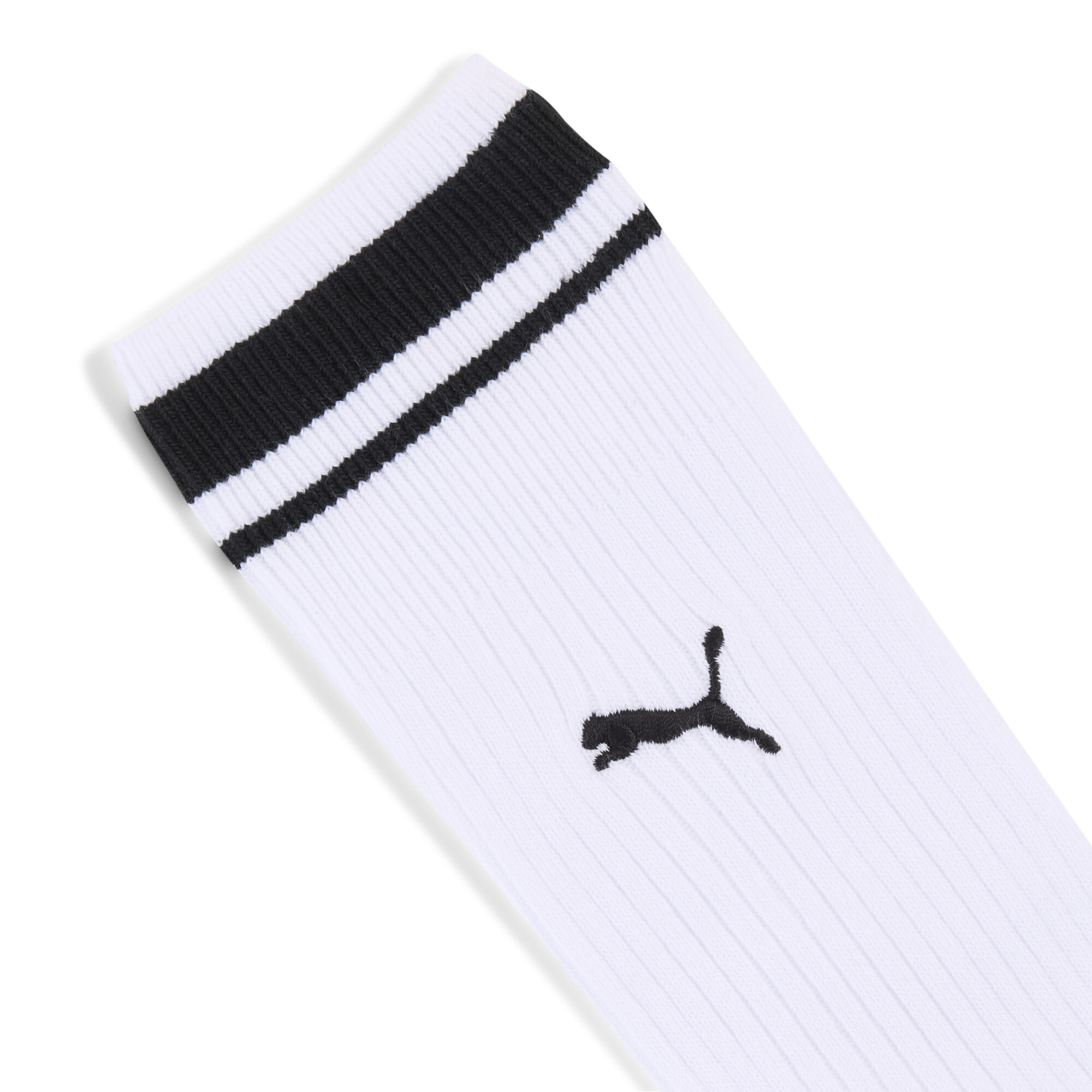 PUMA Heritage Stripe uniseks crewsokken (set van 1), Zwart/Wit, Maat 35-38 thumbnail 2