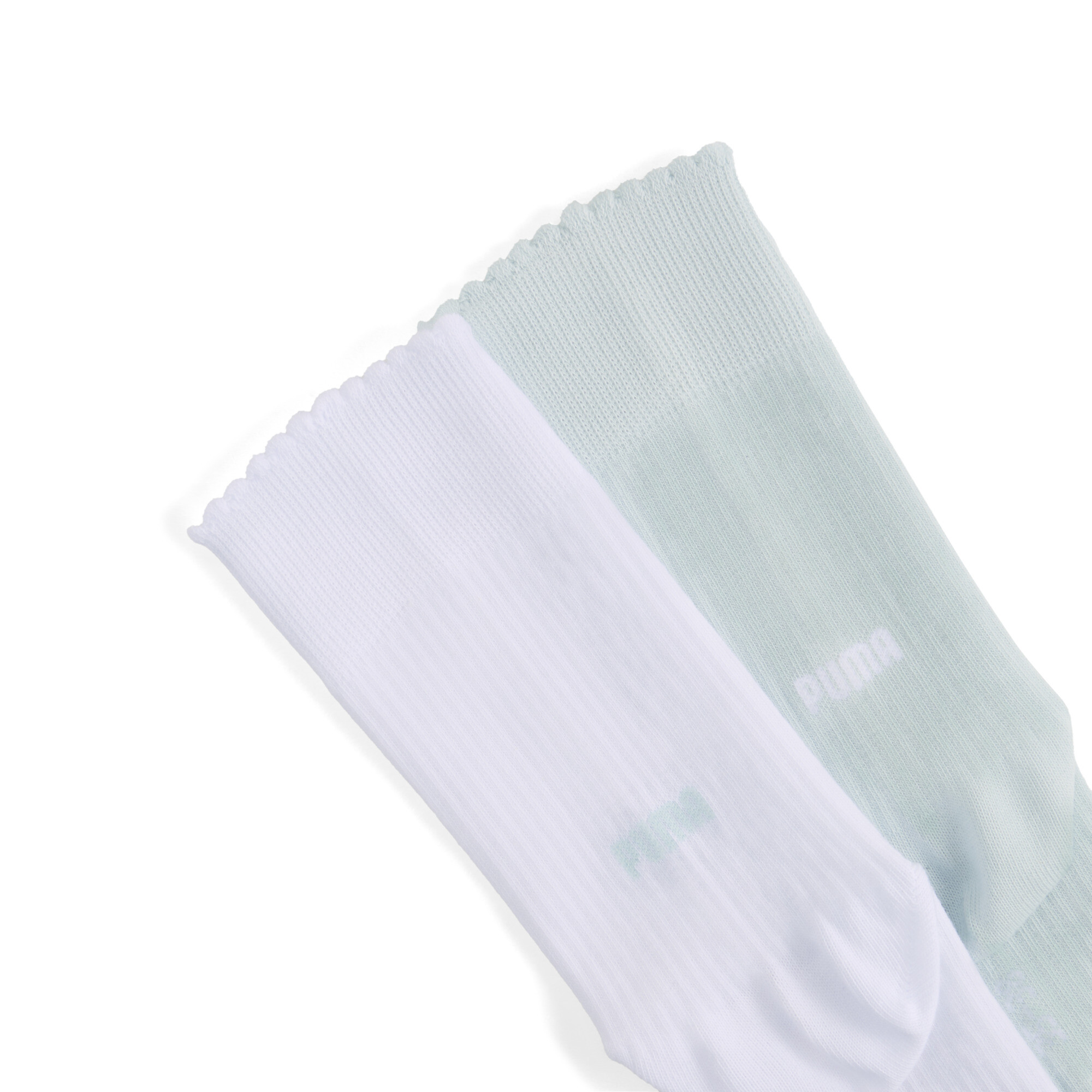 PUMA Klassieke damessokken (set van 2 paar), Blauw/Wit, Maat 35/38 thumbnail 2