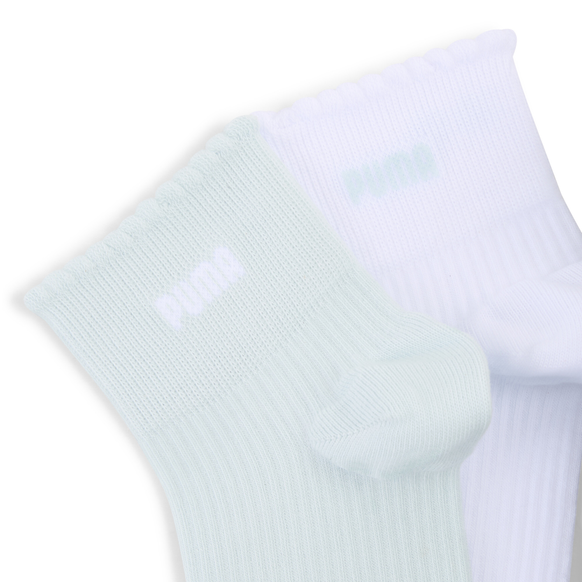 PUMA Quartersokken voor Dames, Blauw/Wit, Maat 39/42 thumbnail 2