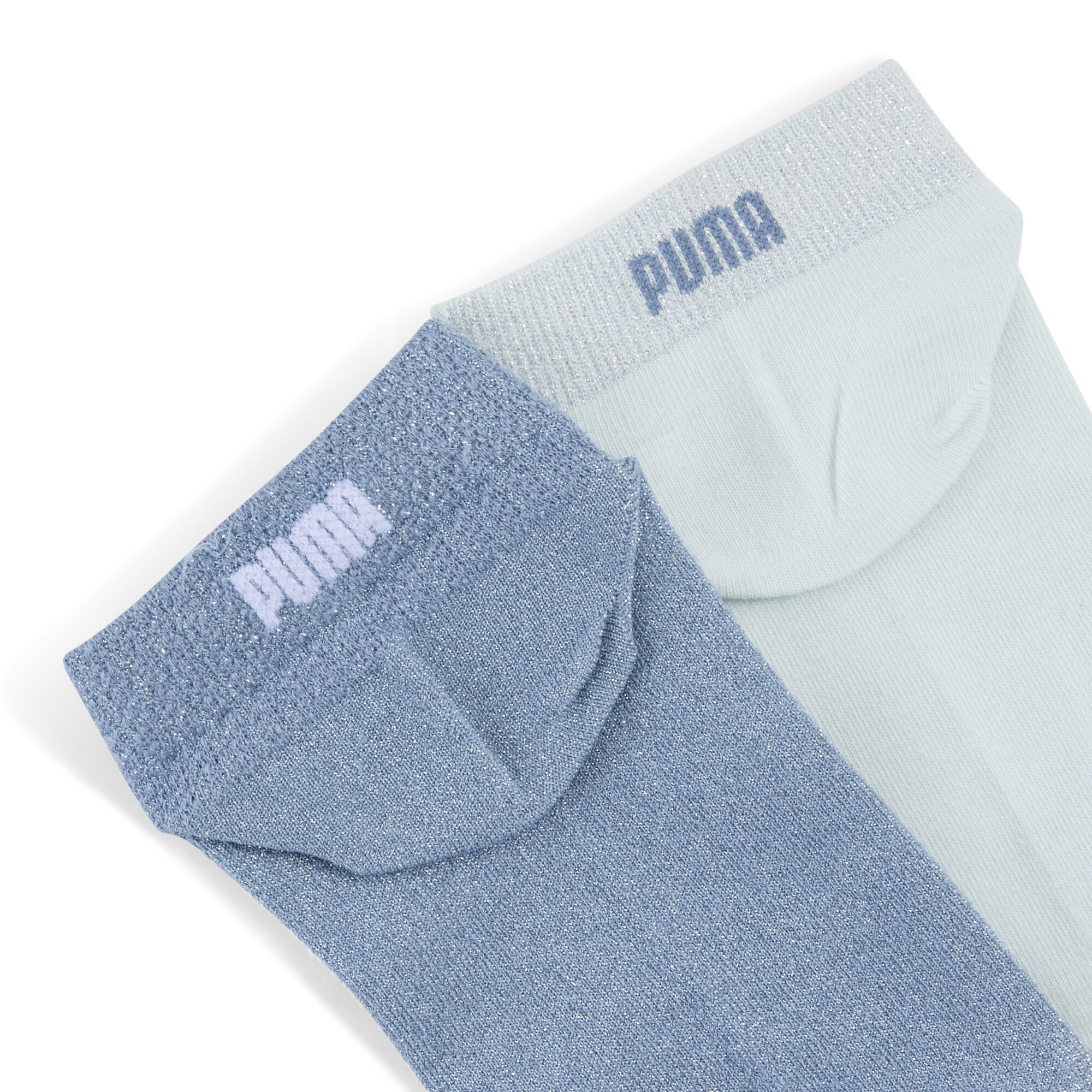 PUMA Sneakersokken dames (2 paar), Blauw, Maat 39/42 thumbnail 2