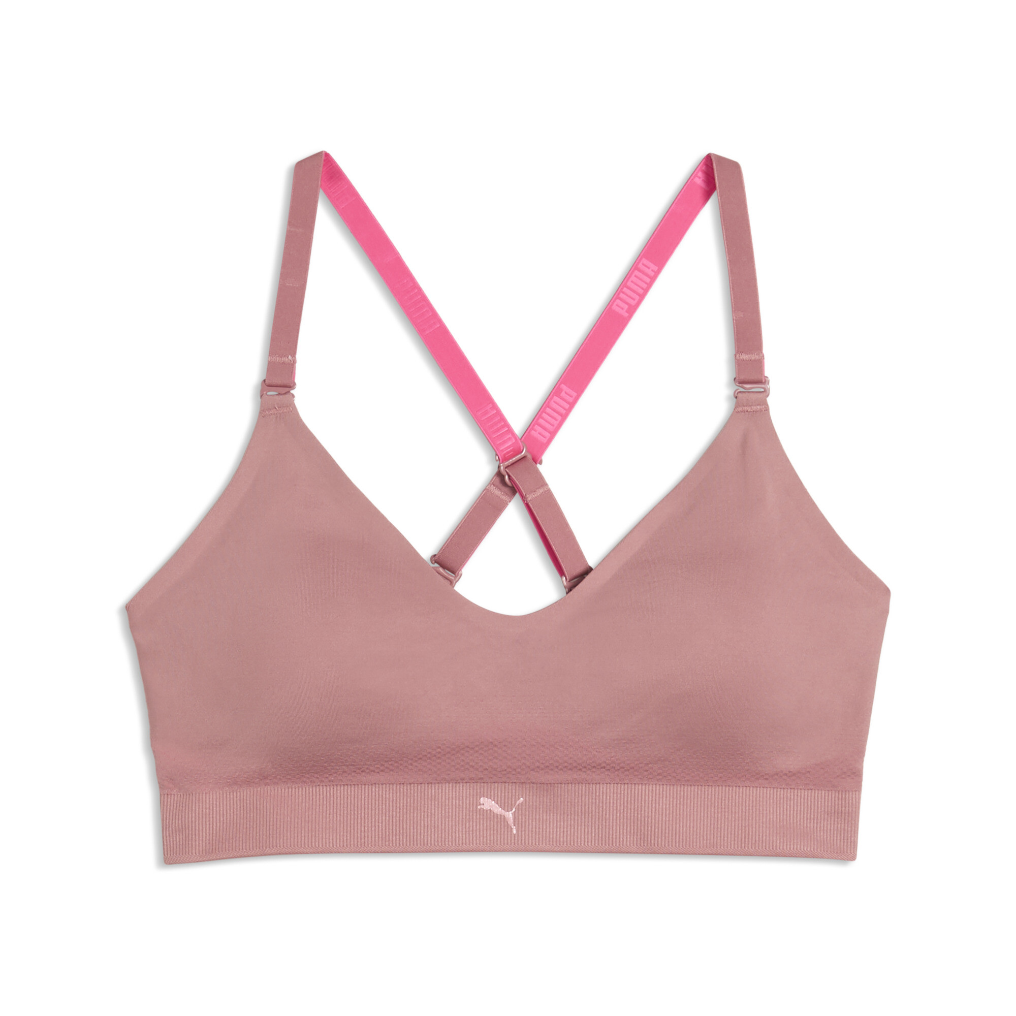 PUMA Sport bralette voor Dames, Roze, Maat XS