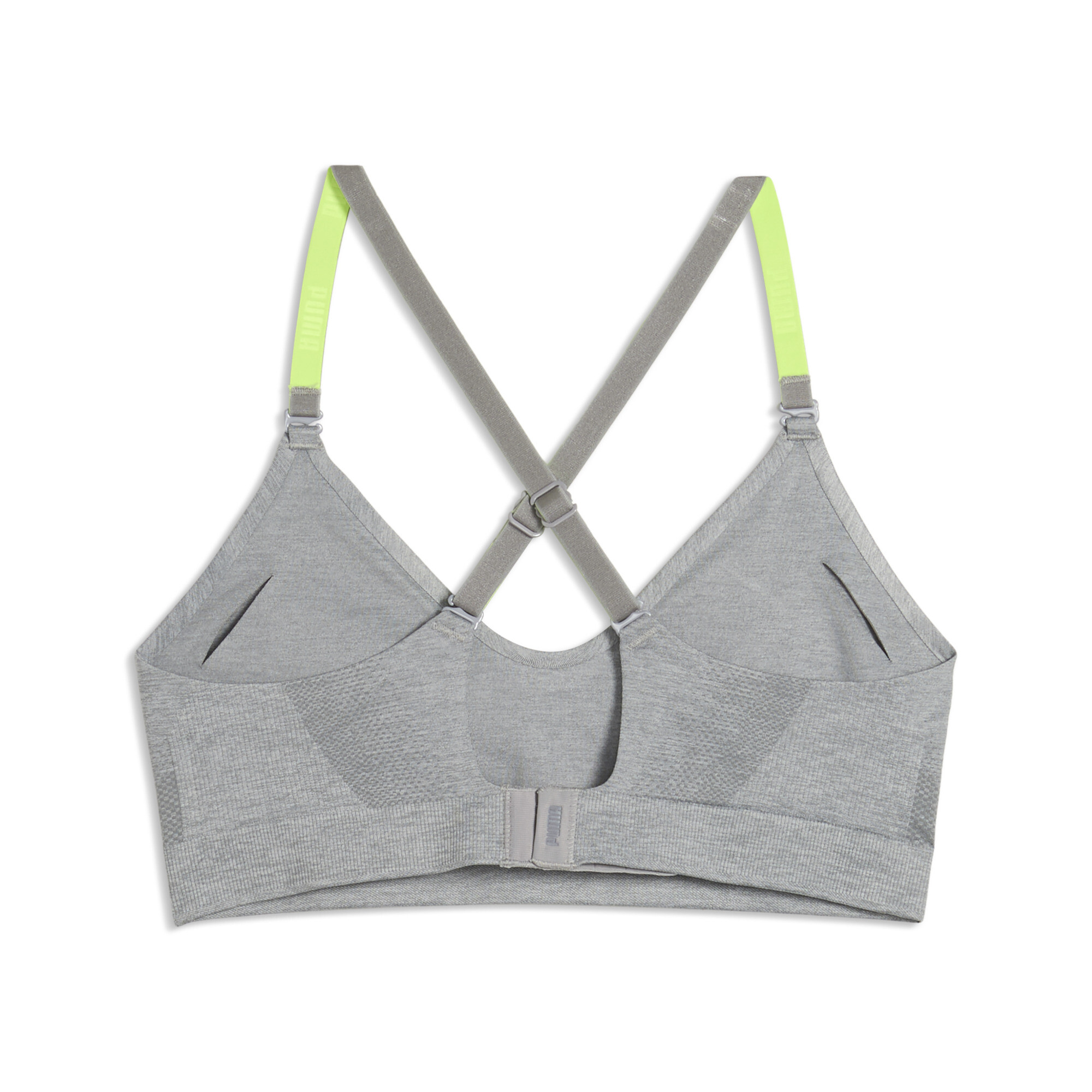 PUMA Sport bralette voor Dames, Grijs, Maat L thumbnail 2