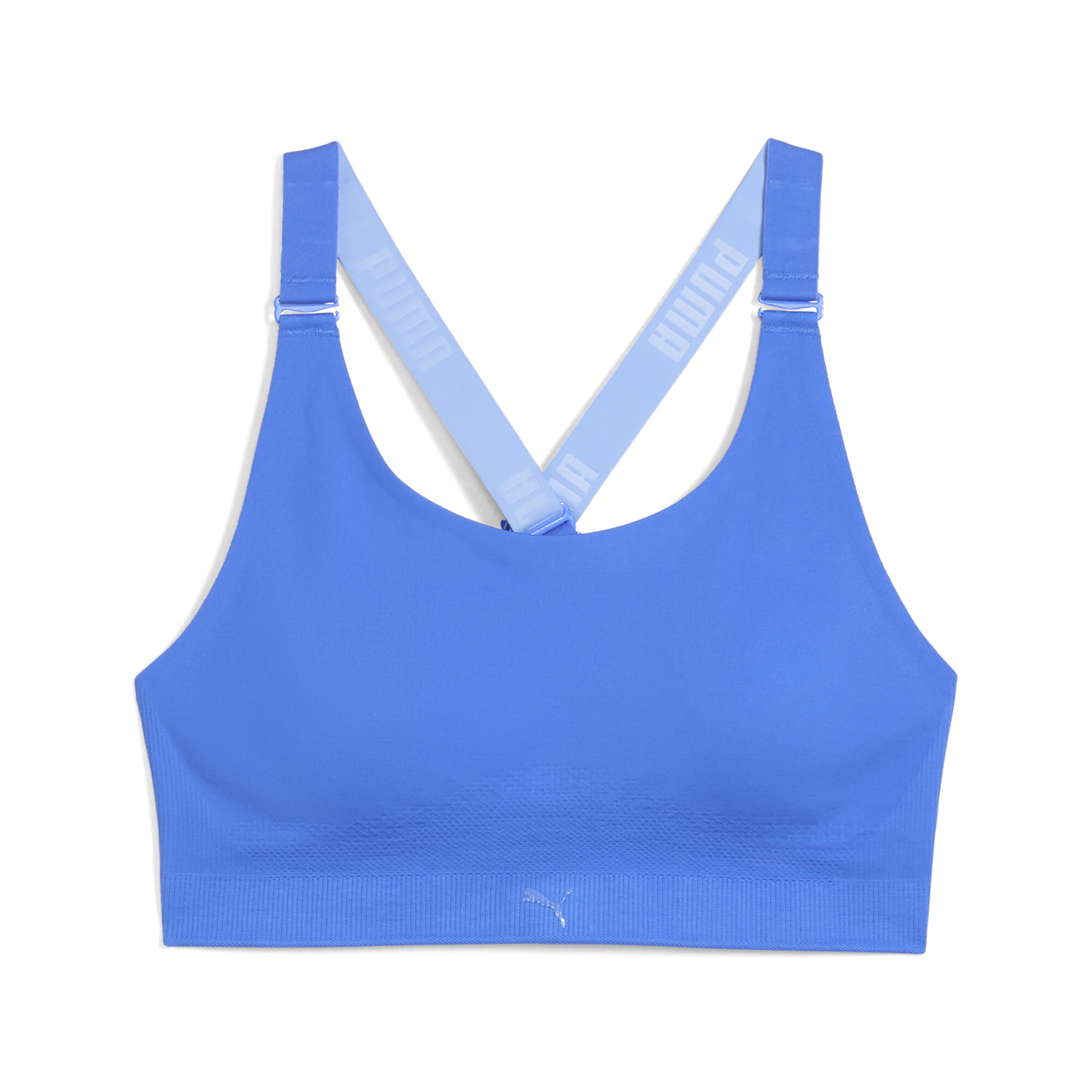 PUMA sportbeha voor Dames, Blauw, Maat XL thumbnail 4