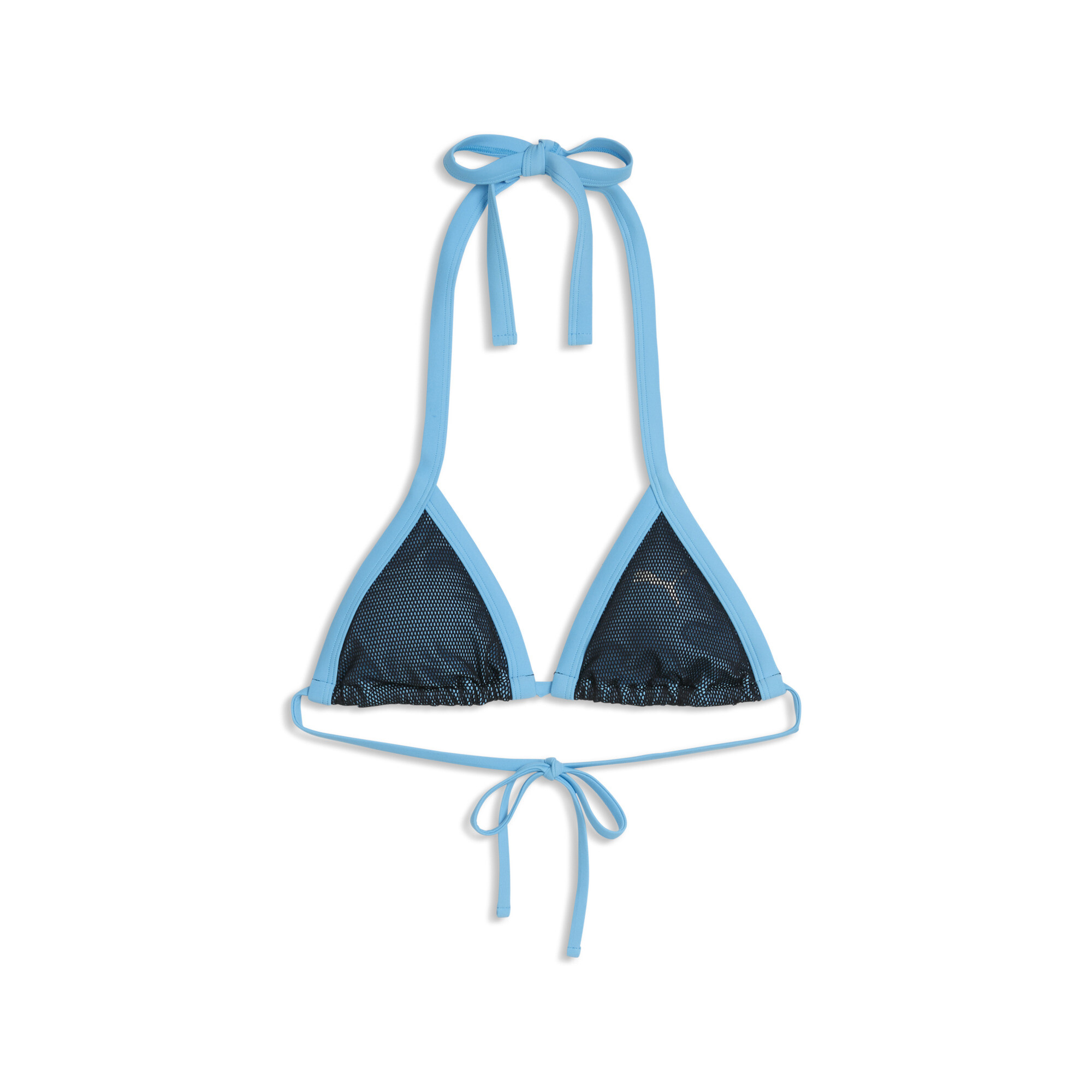 Top de bikini corto PUMA para mujer, Accesoiros, Azul, XL